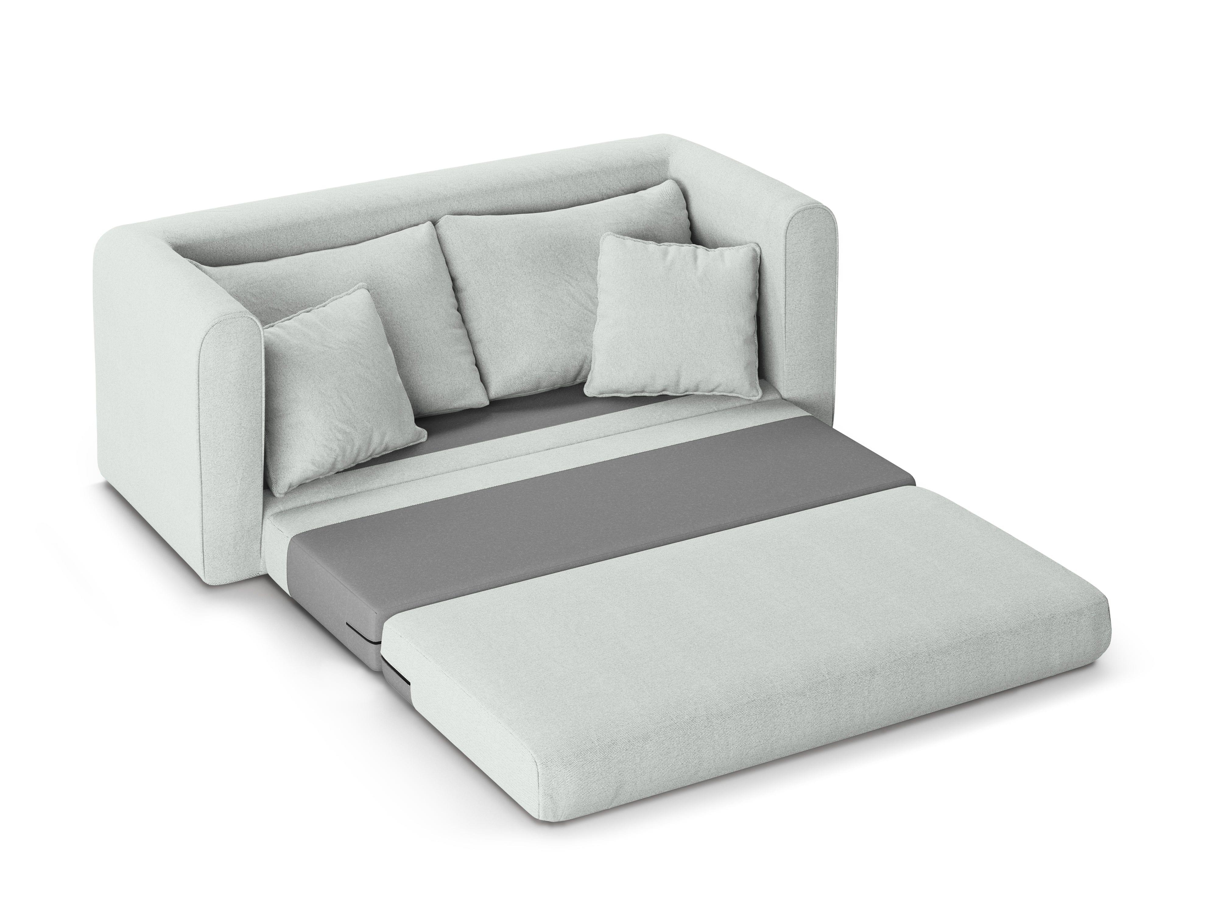 Sofa 2-osobowa z funkcją spania LIDO błękitny Micadoni    Eye on Design