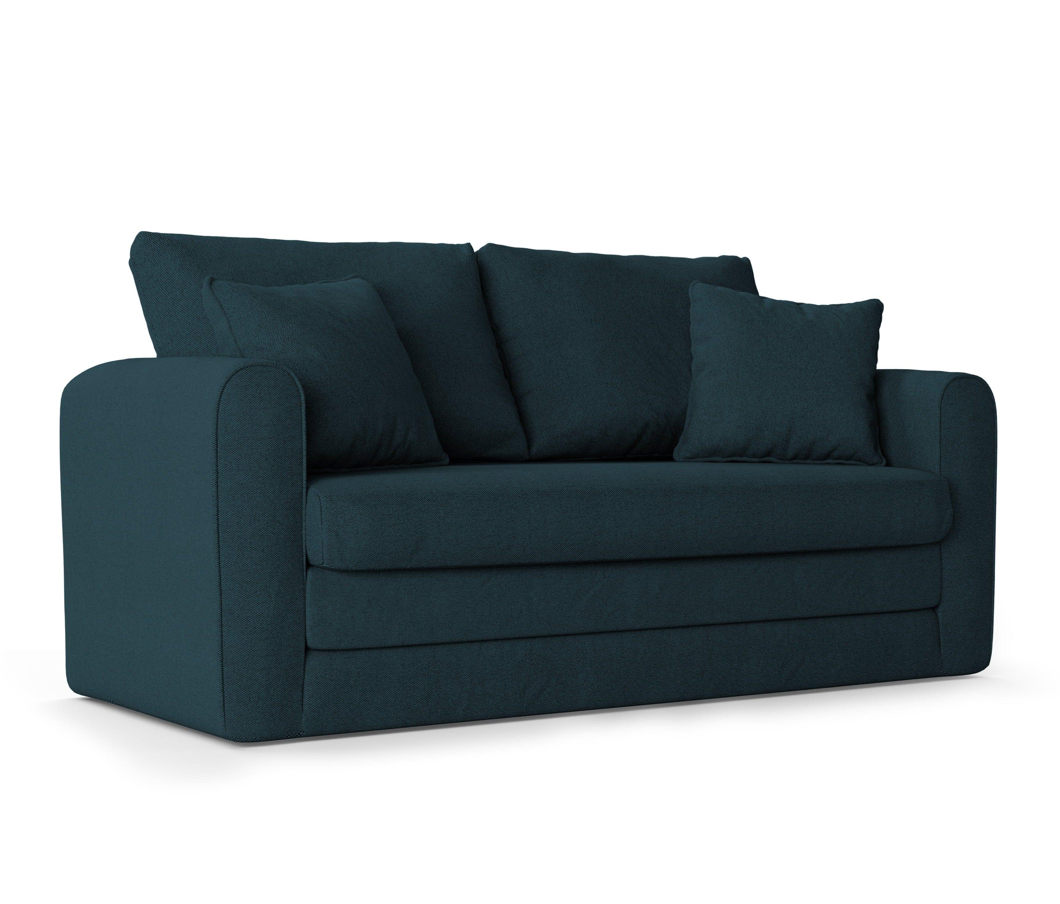 Sofa 2-osobowa z funkcją spania LIDO petrol Micadoni    Eye on Design