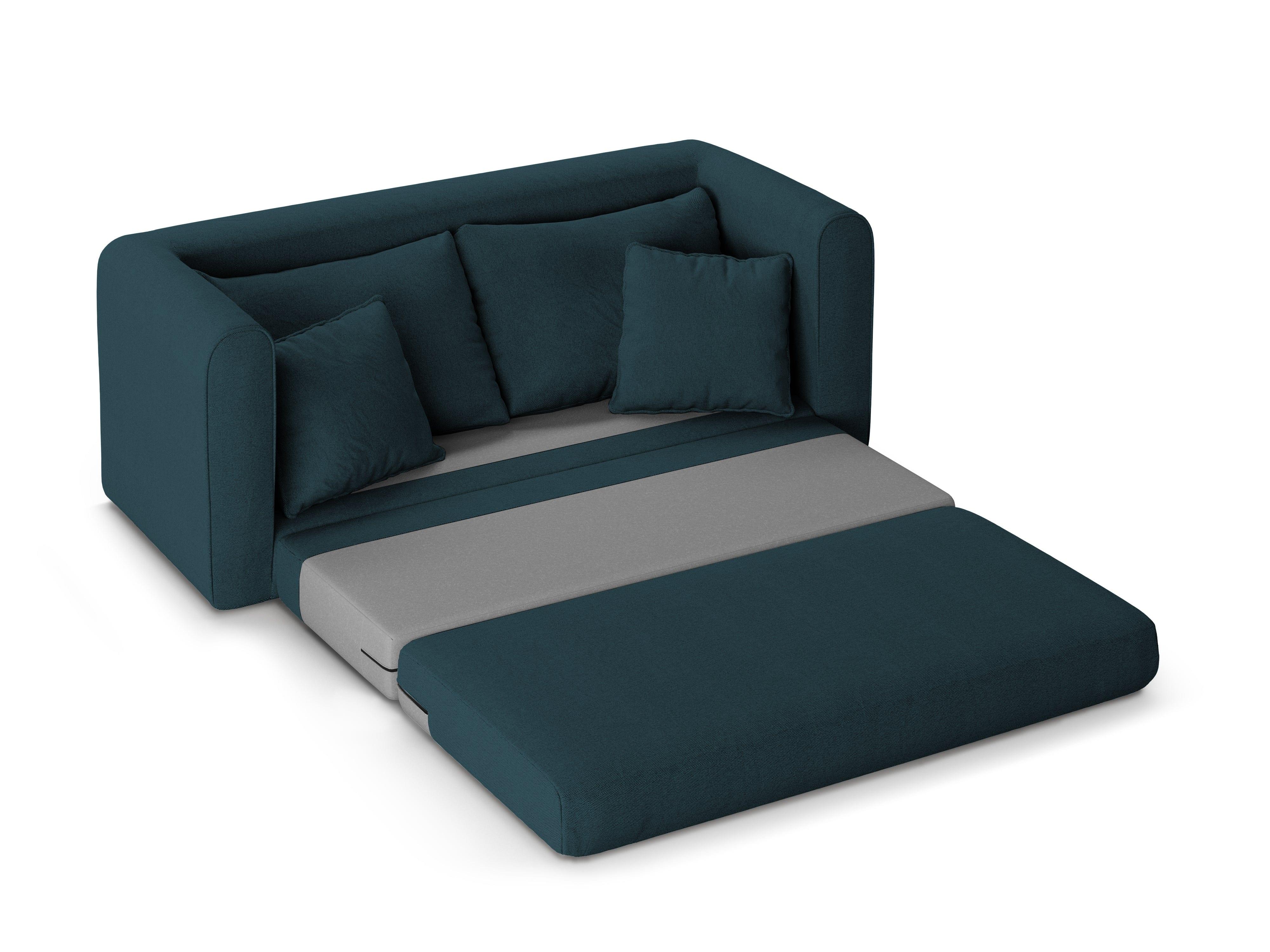 Sofa 2-osobowa z funkcją spania LIDO petrol Micadoni    Eye on Design