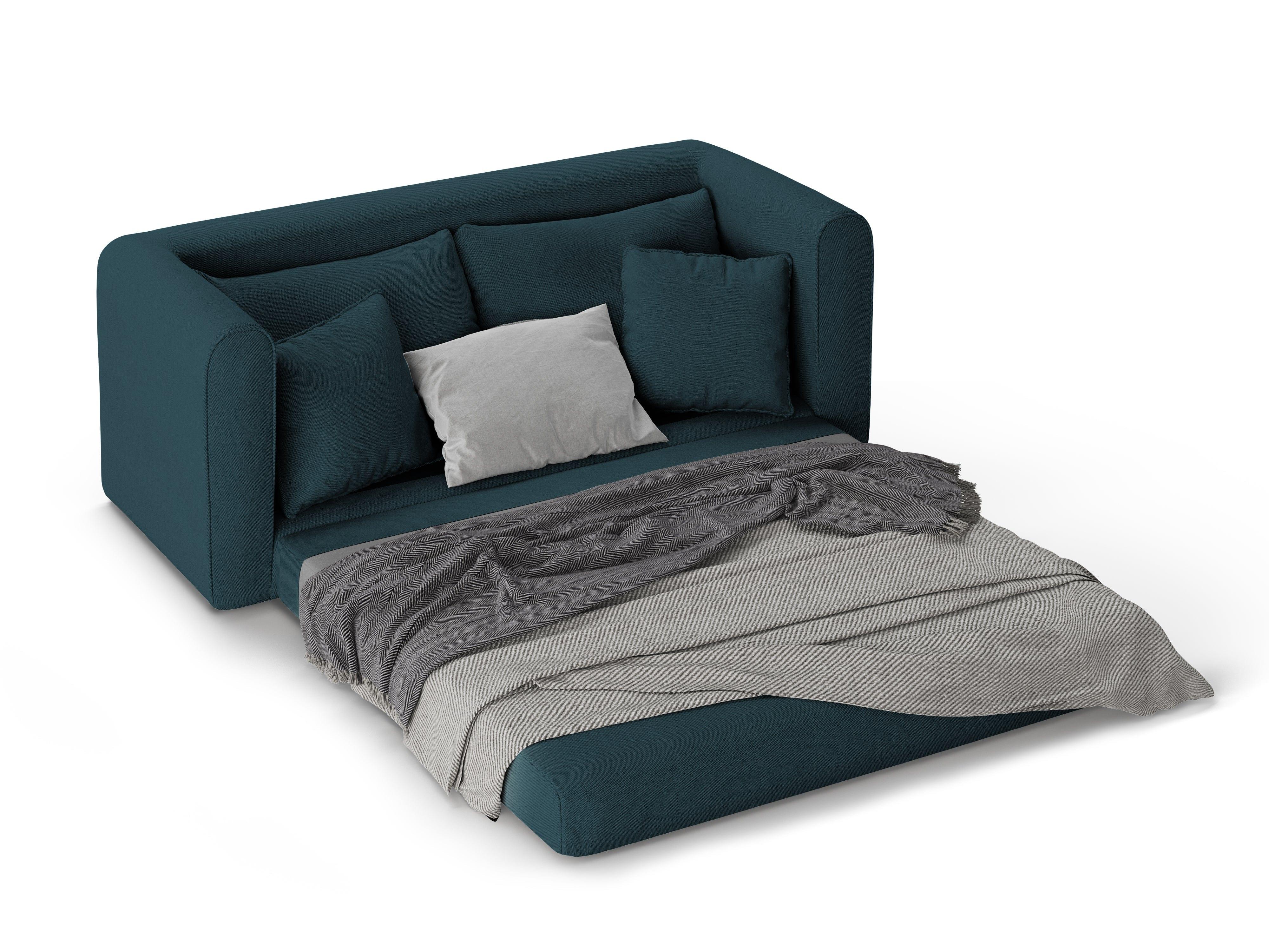 Sofa 2-osobowa z funkcją spania LIDO petrol Micadoni    Eye on Design