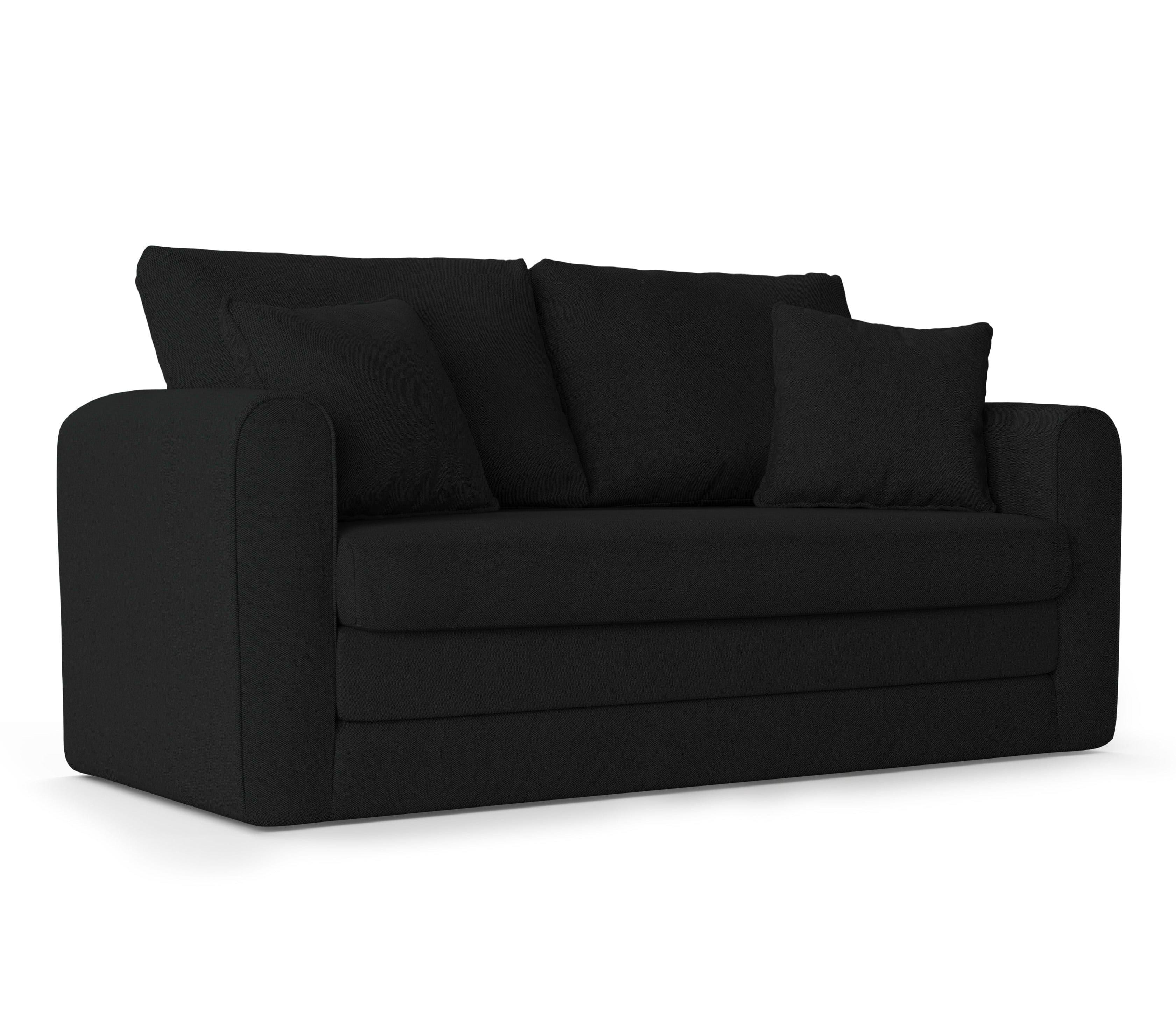 Sofa 2-osobowa z funkcją spania LIDO czarny Micadoni    Eye on Design