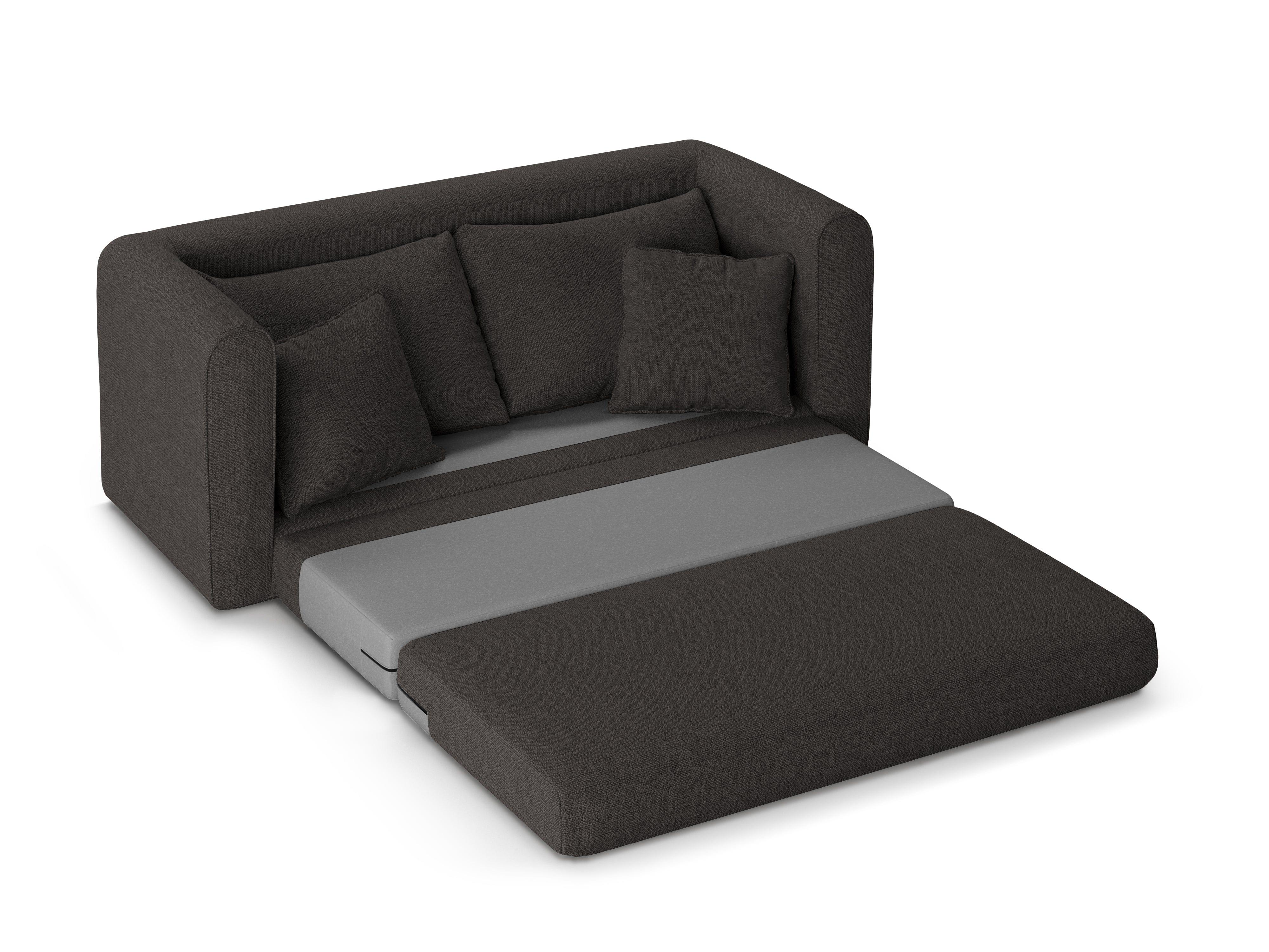 Sofa 2-osobowa z funkcją spania LIDO grafitowy Micadoni    Eye on Design