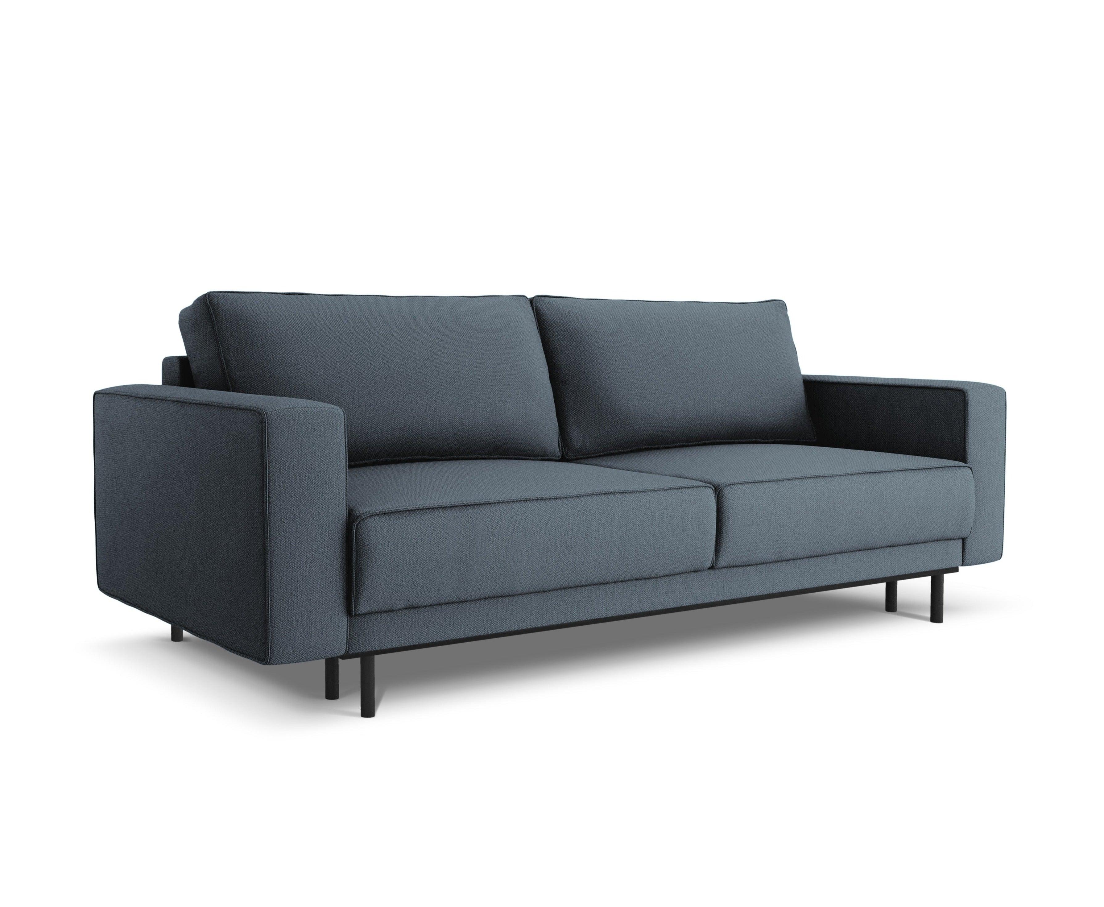 Sofa z funkcją spania CARO niebieski Micadoni    Eye on Design