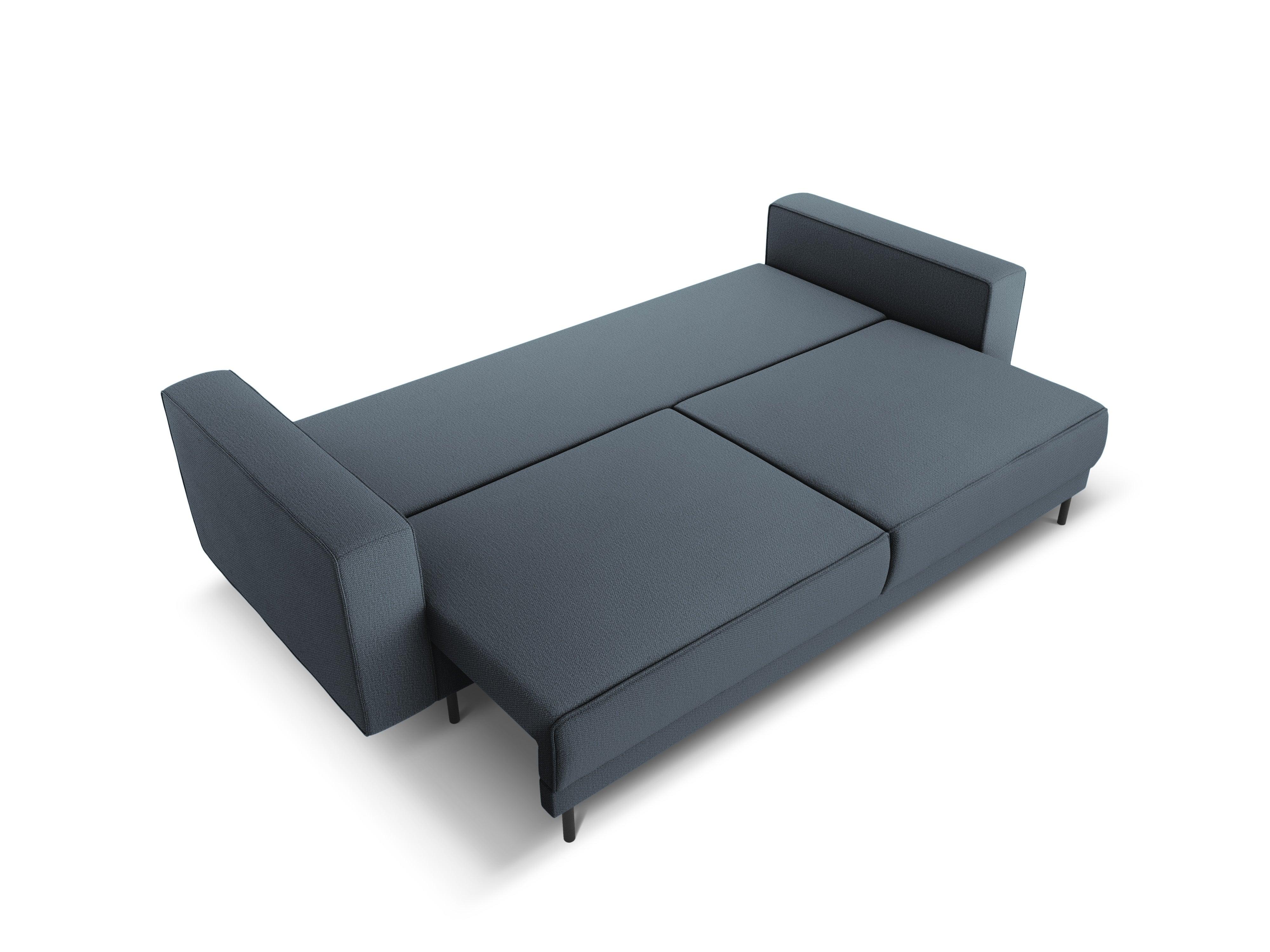Sofa z funkcją spania CARO niebieski Micadoni    Eye on Design