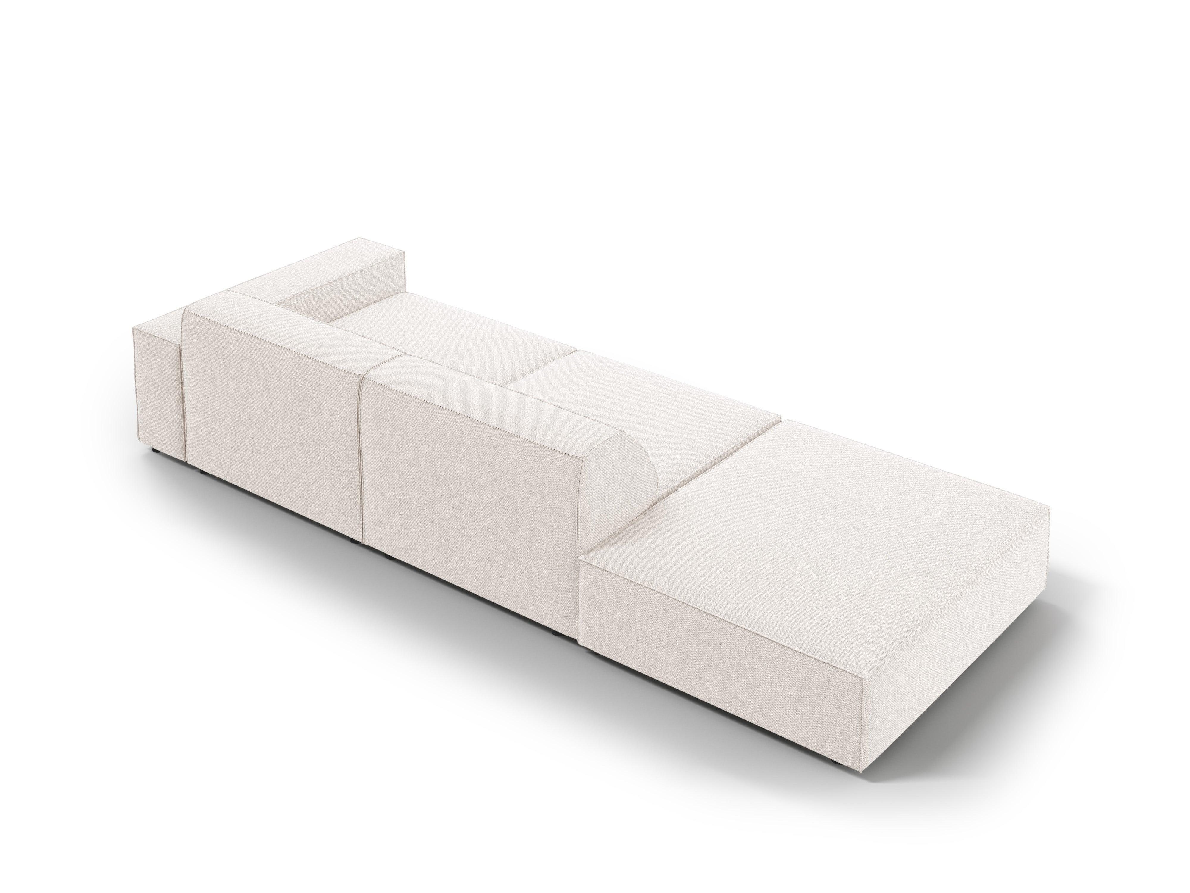 Sofa lewostronna 3-osobowa JODIE jasnobeżowy Micadoni    Eye on Design