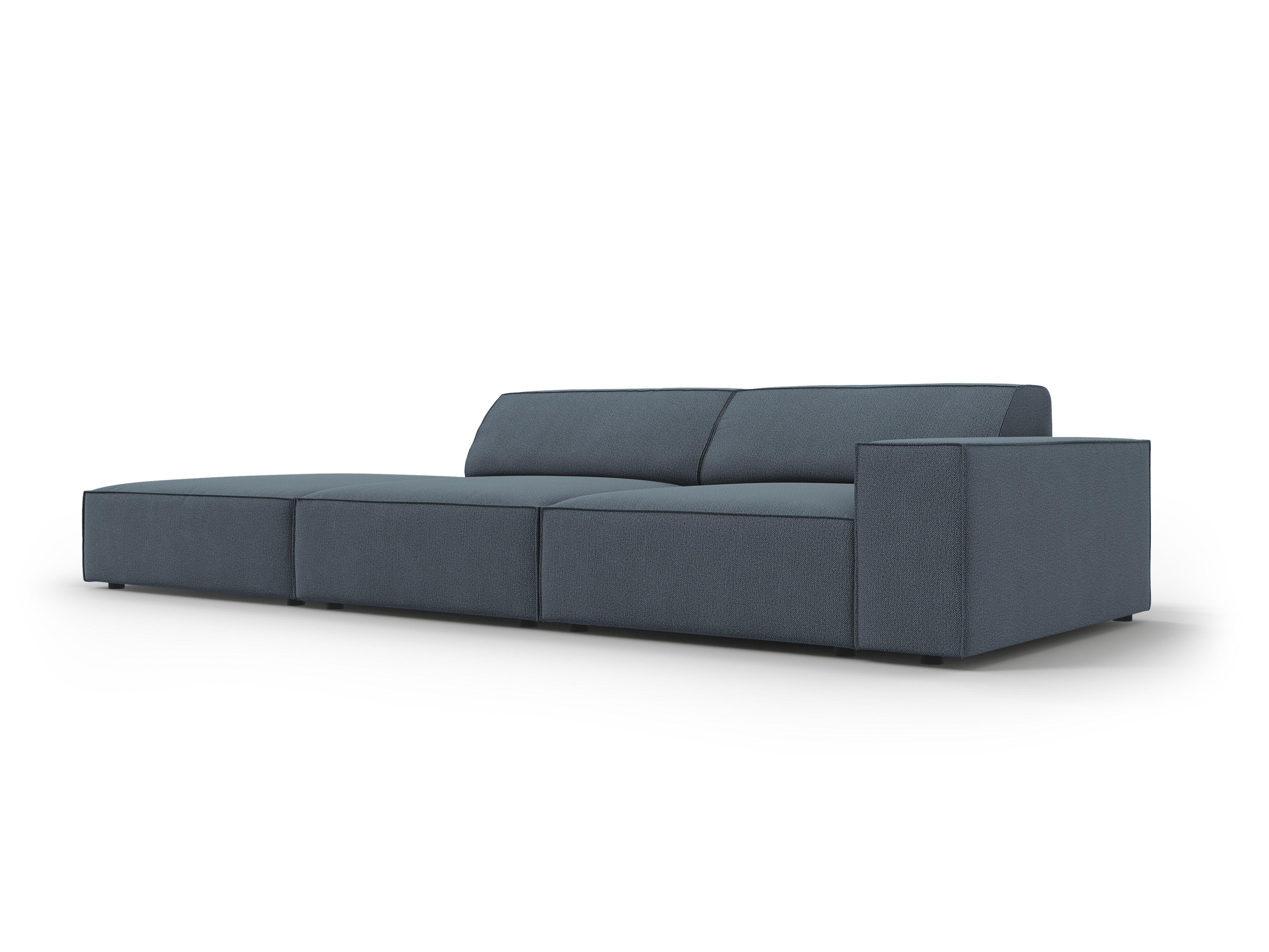 Sofa lewostronna 3-osobowa JODIE niebieski Micadoni    Eye on Design