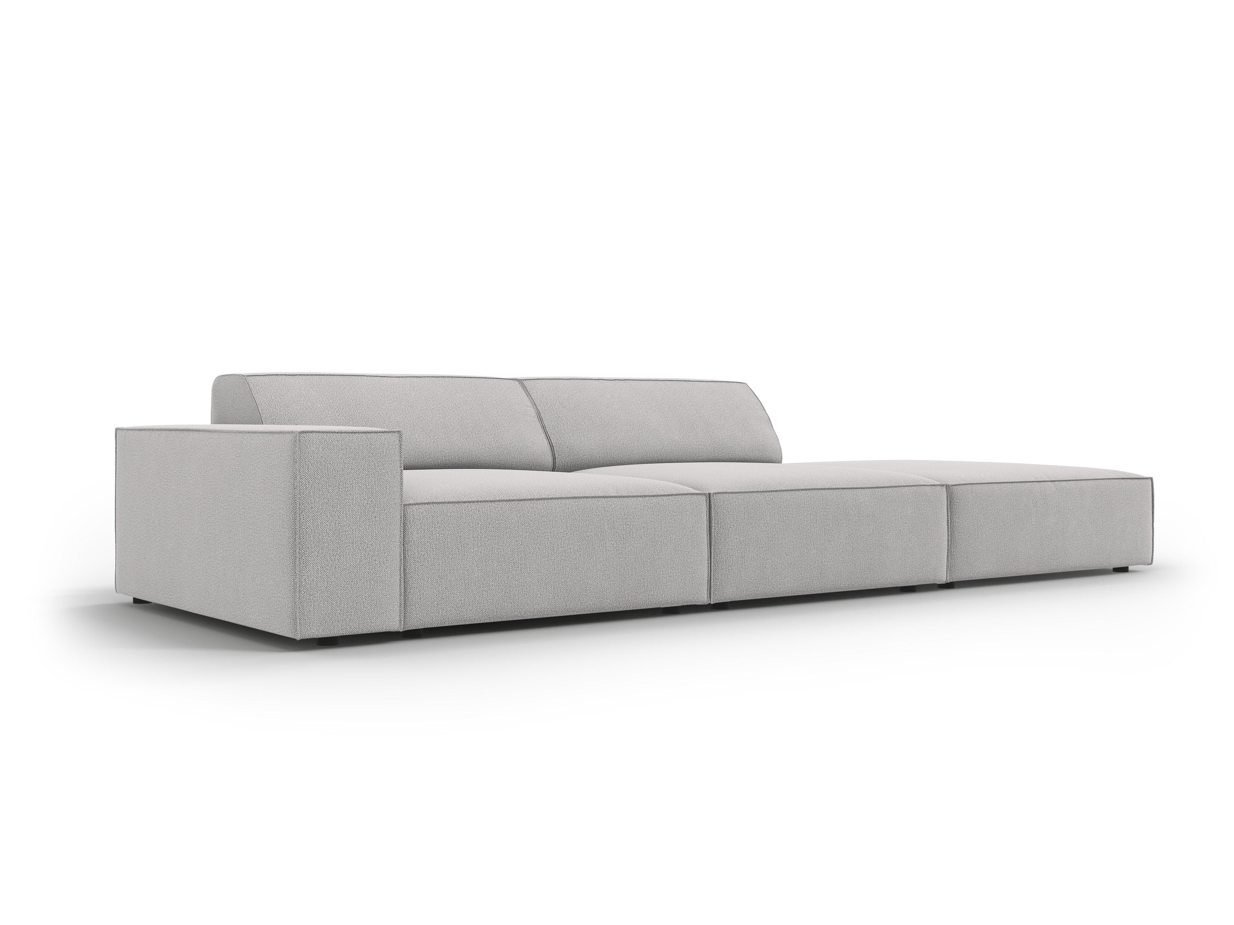 Sofa prawostronna 3-osobowa JODIE jasnoszary Micadoni    Eye on Design