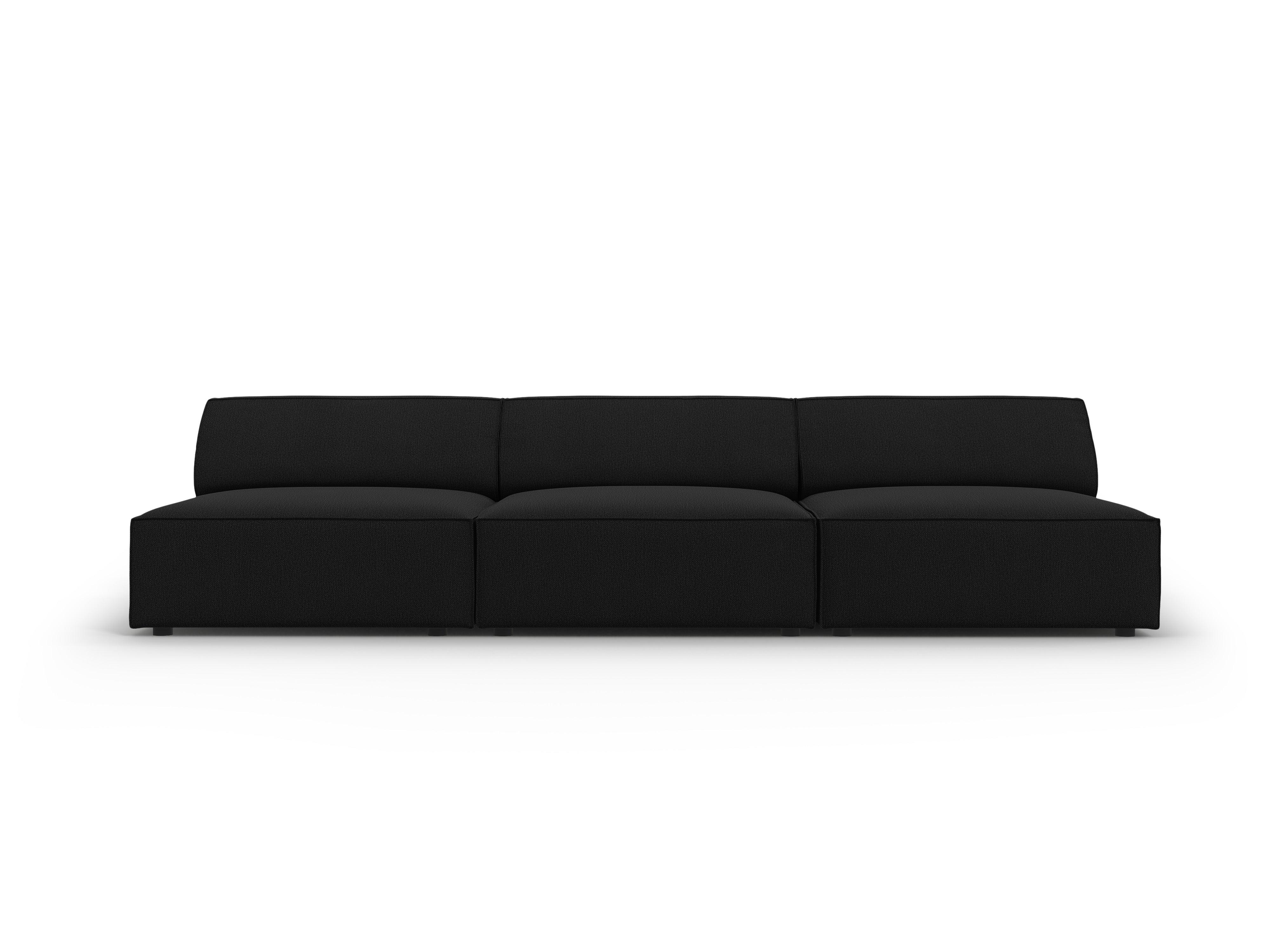 Sofa 3-osobowa otwarta JODIE czarny Micadoni    Eye on Design