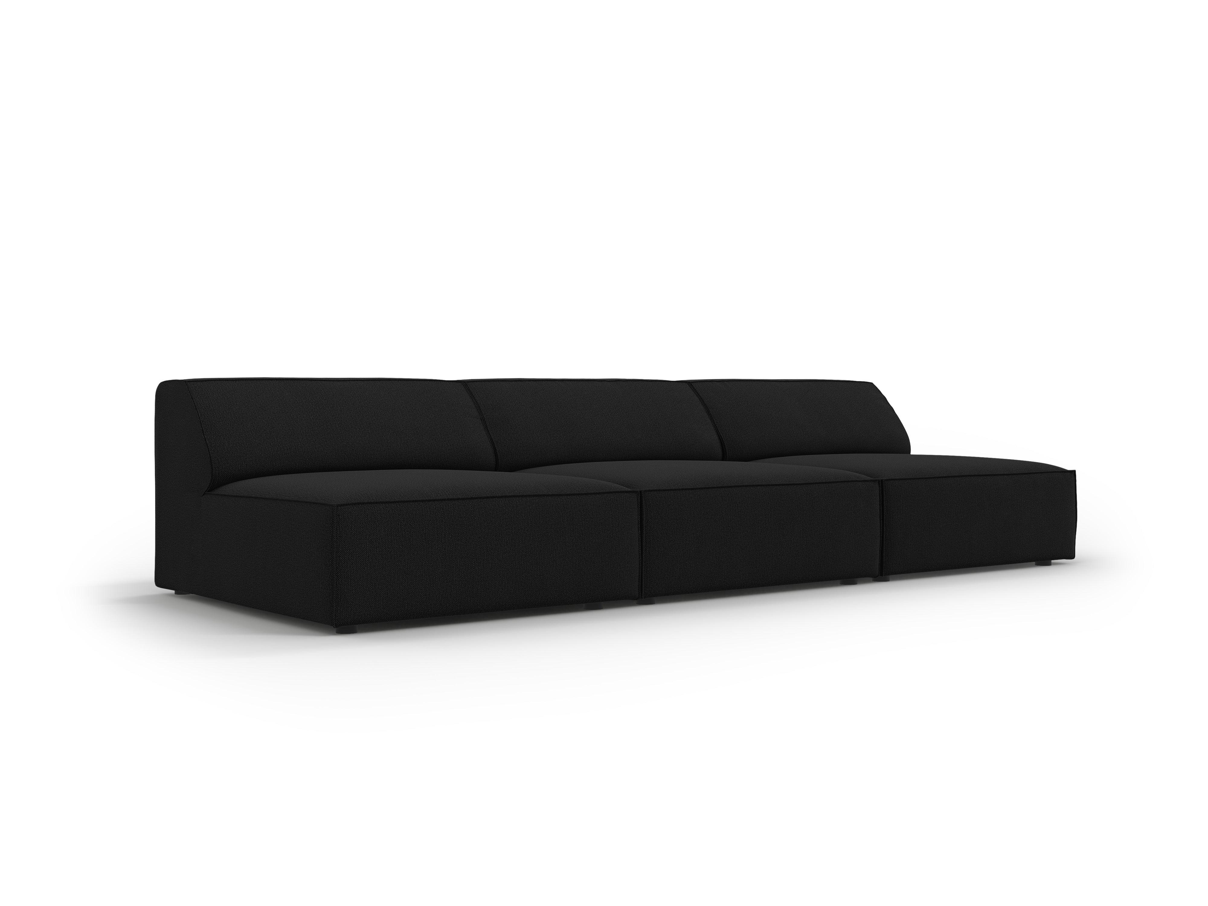 Sofa 3-osobowa otwarta JODIE czarny Micadoni    Eye on Design