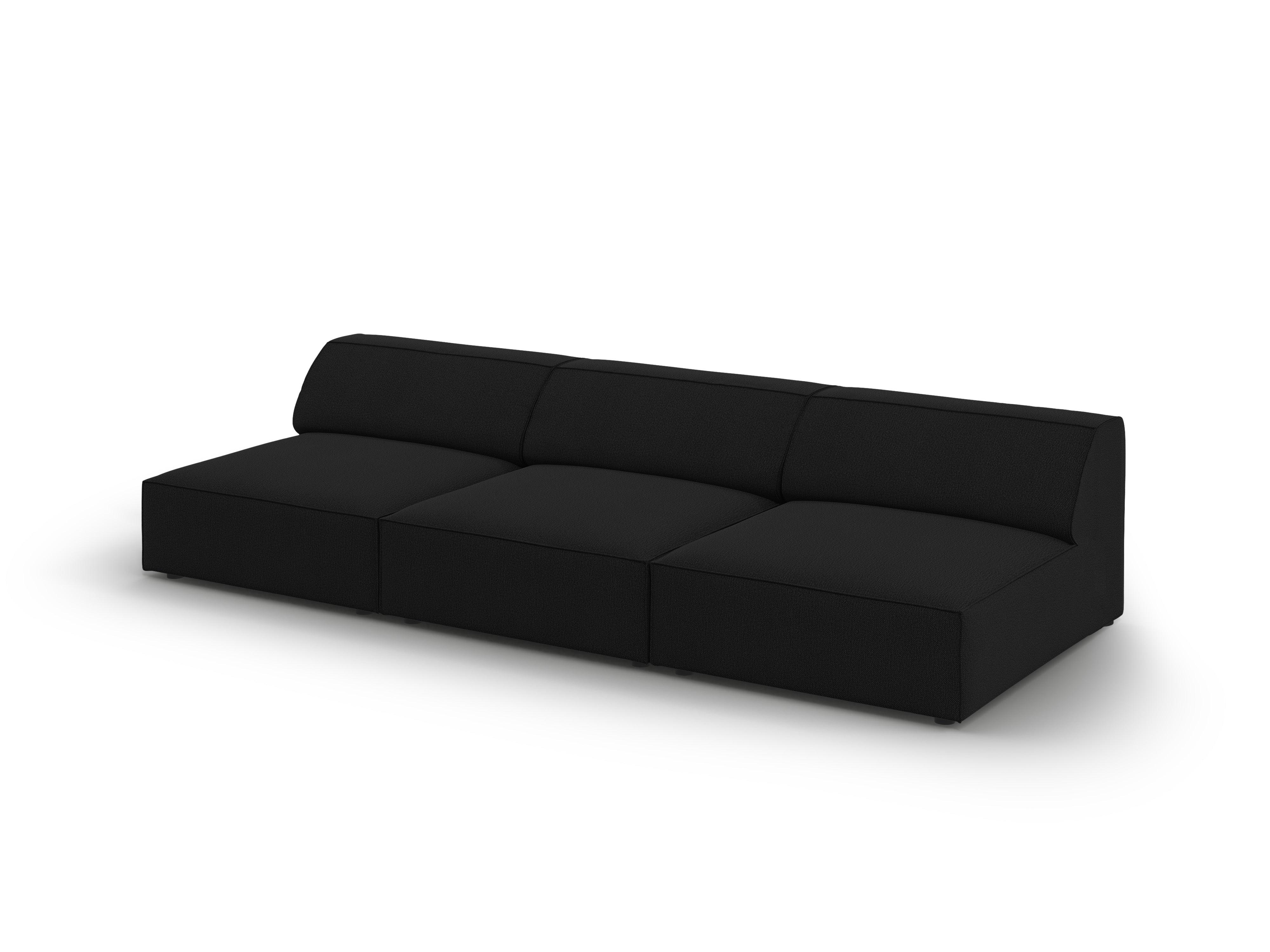 Sofa 3-osobowa otwarta JODIE czarny Micadoni    Eye on Design