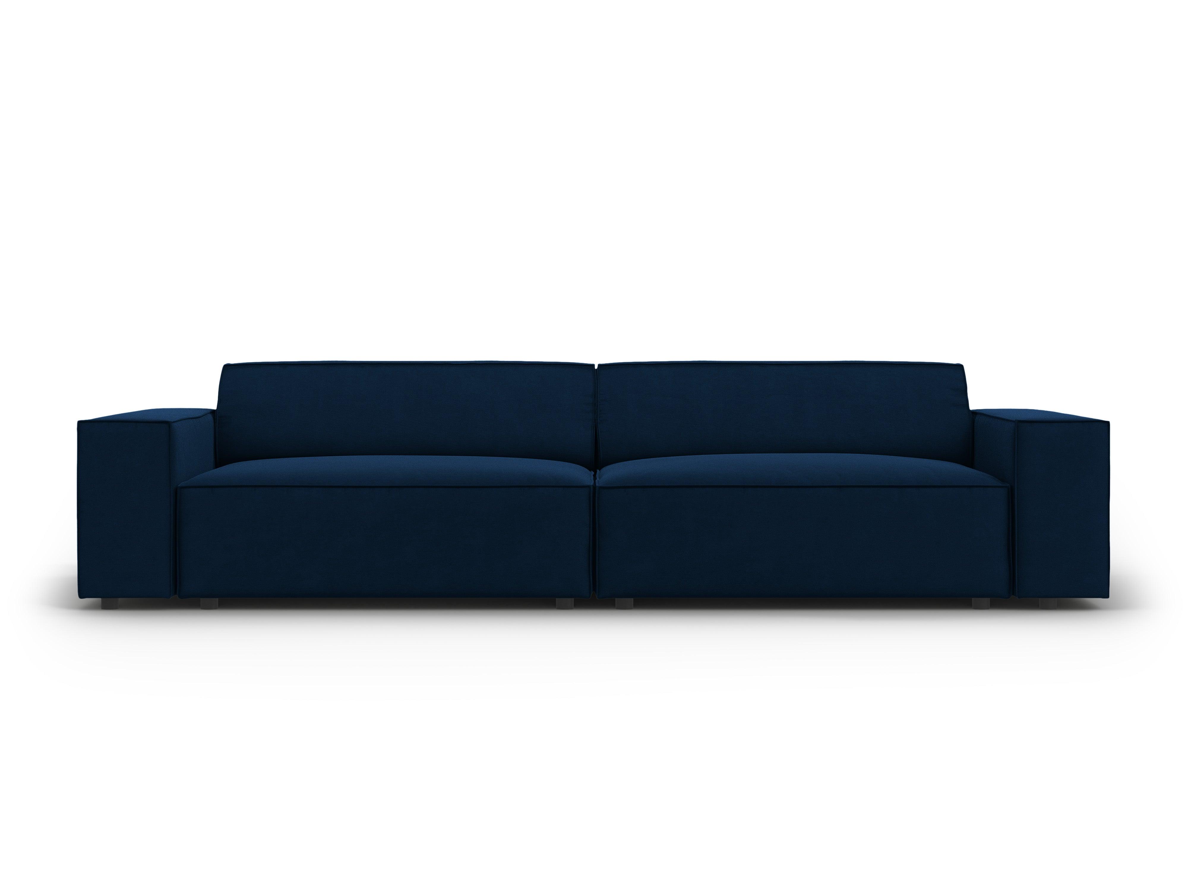 Sofa aksamitna 3-osobowa JODIE granat królewski Micadoni    Eye on Design