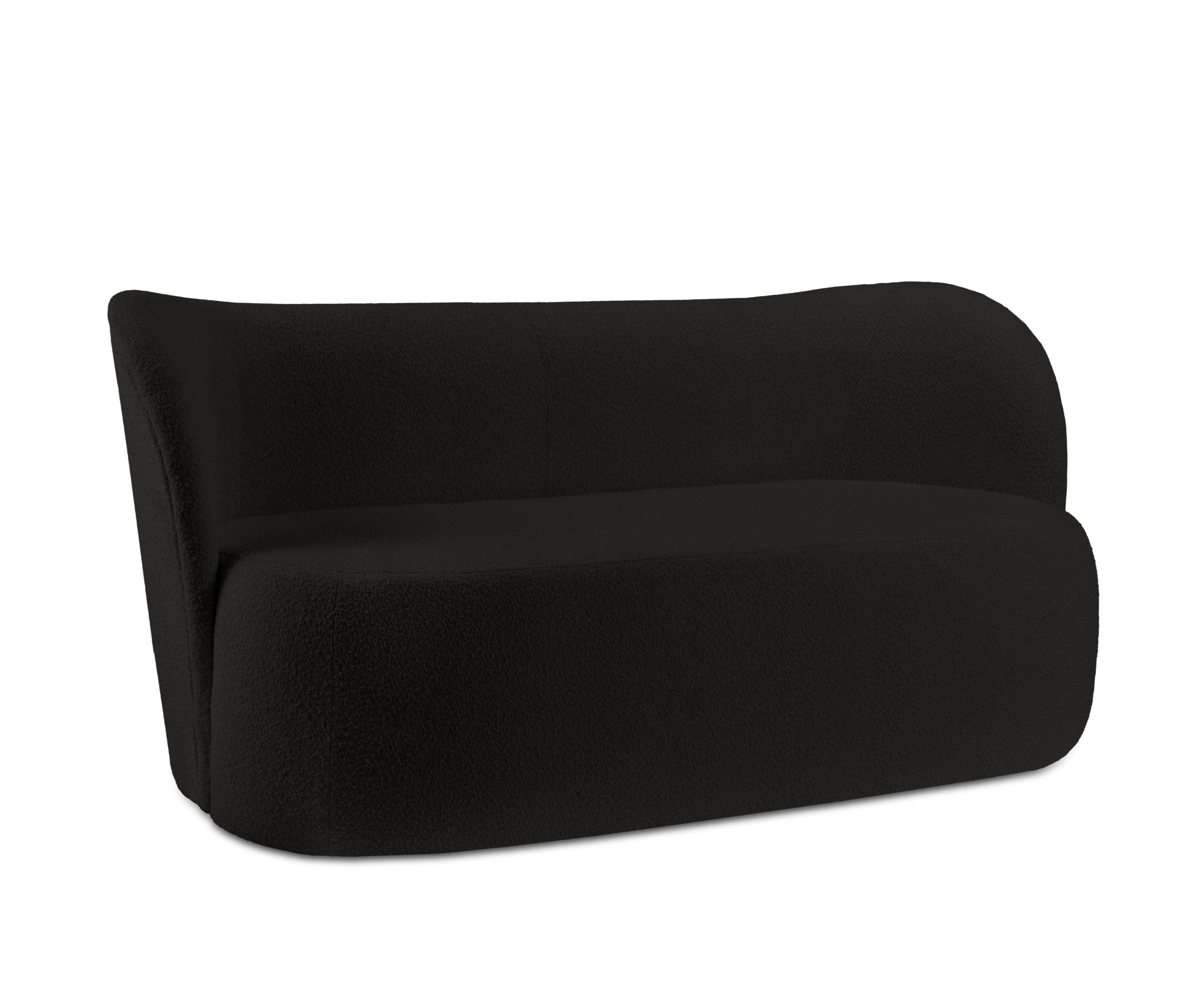 Sofa 3-osobowa SAAMIT boucle czarny Micadoni    Eye on Design