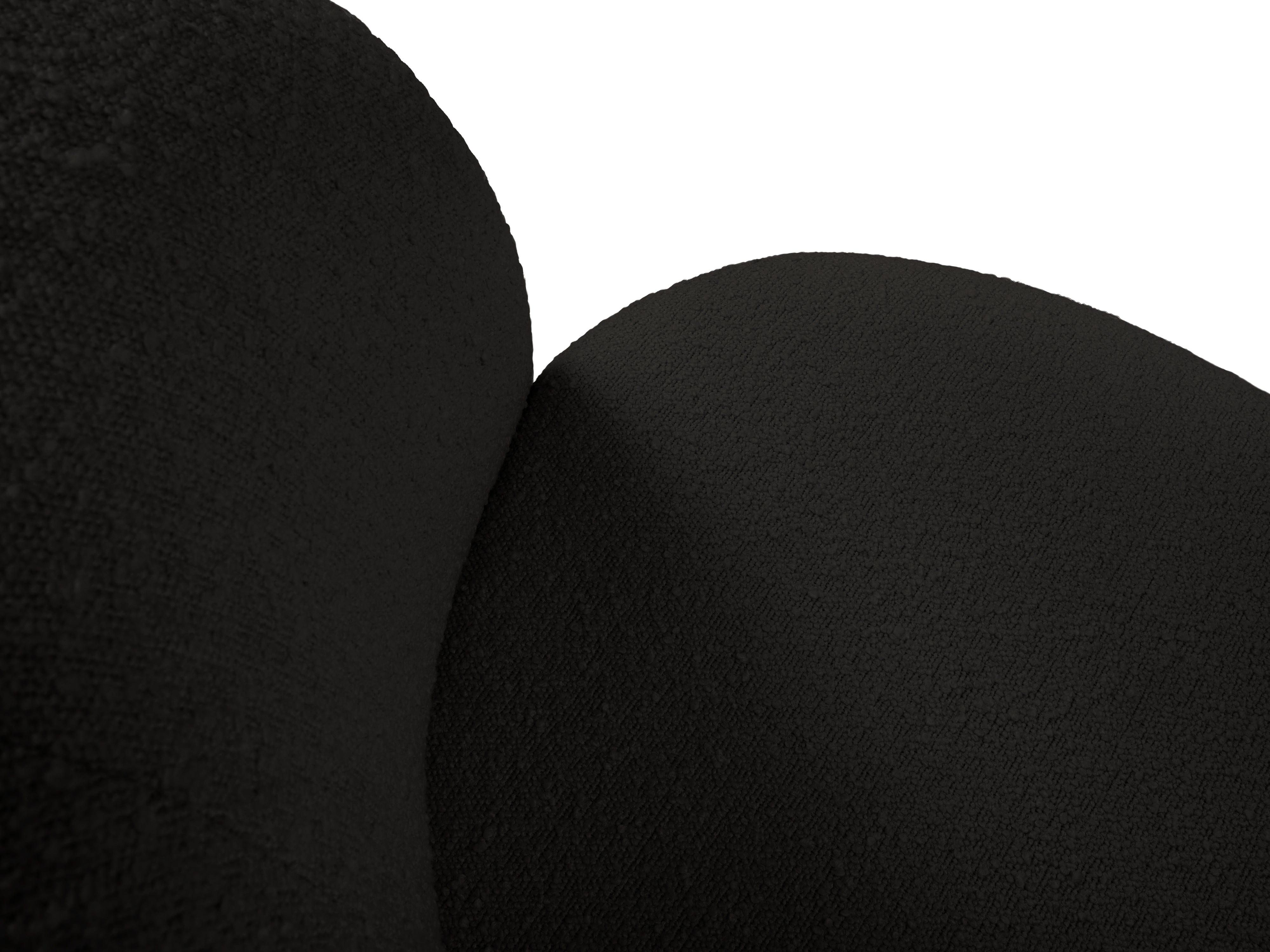 Sofa 3-osobowa SAAMIT boucle czarny Micadoni    Eye on Design