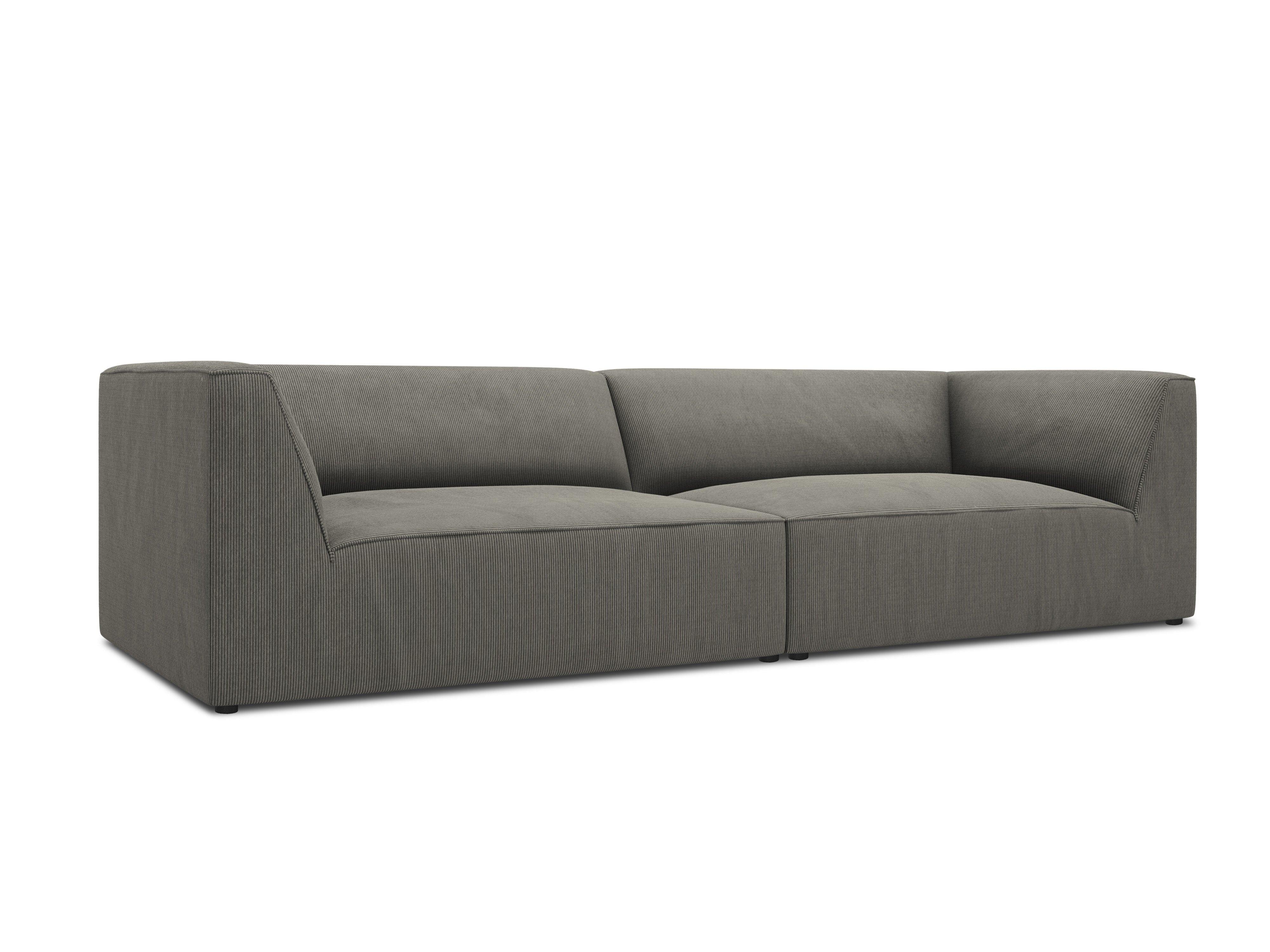 Sofa sztruksowa RUBY jasnoszary Micadoni    Eye on Design