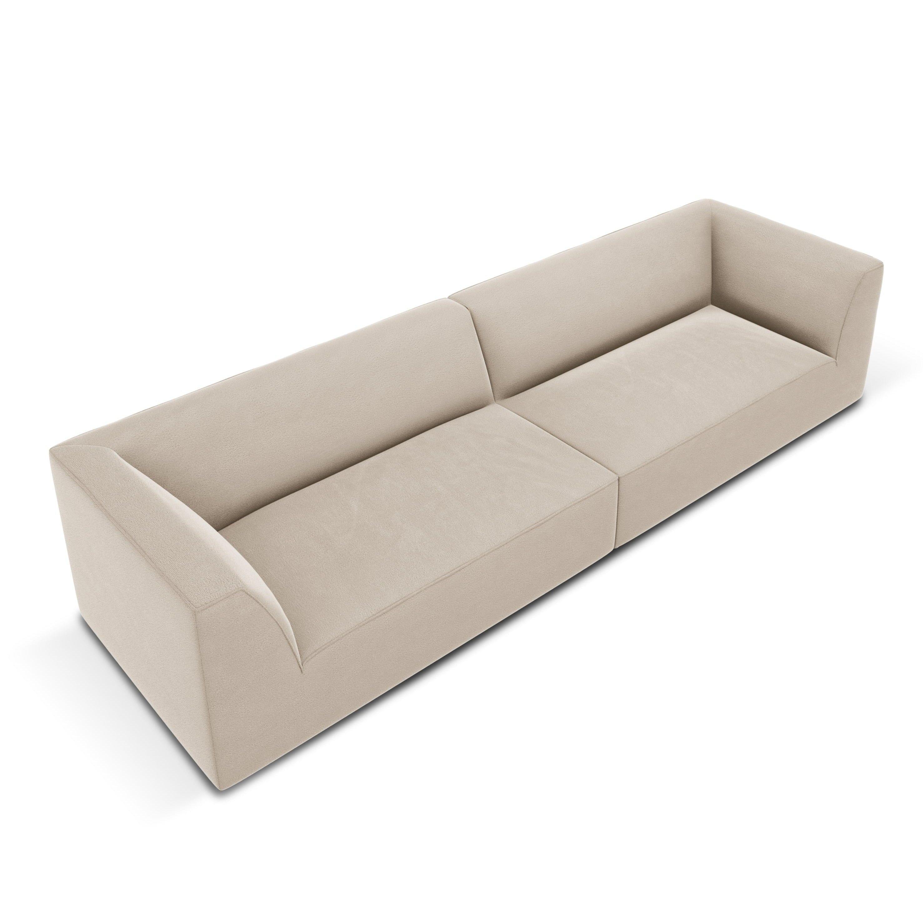 Sofa aksamitna RUBY beżowy Micadoni    Eye on Design