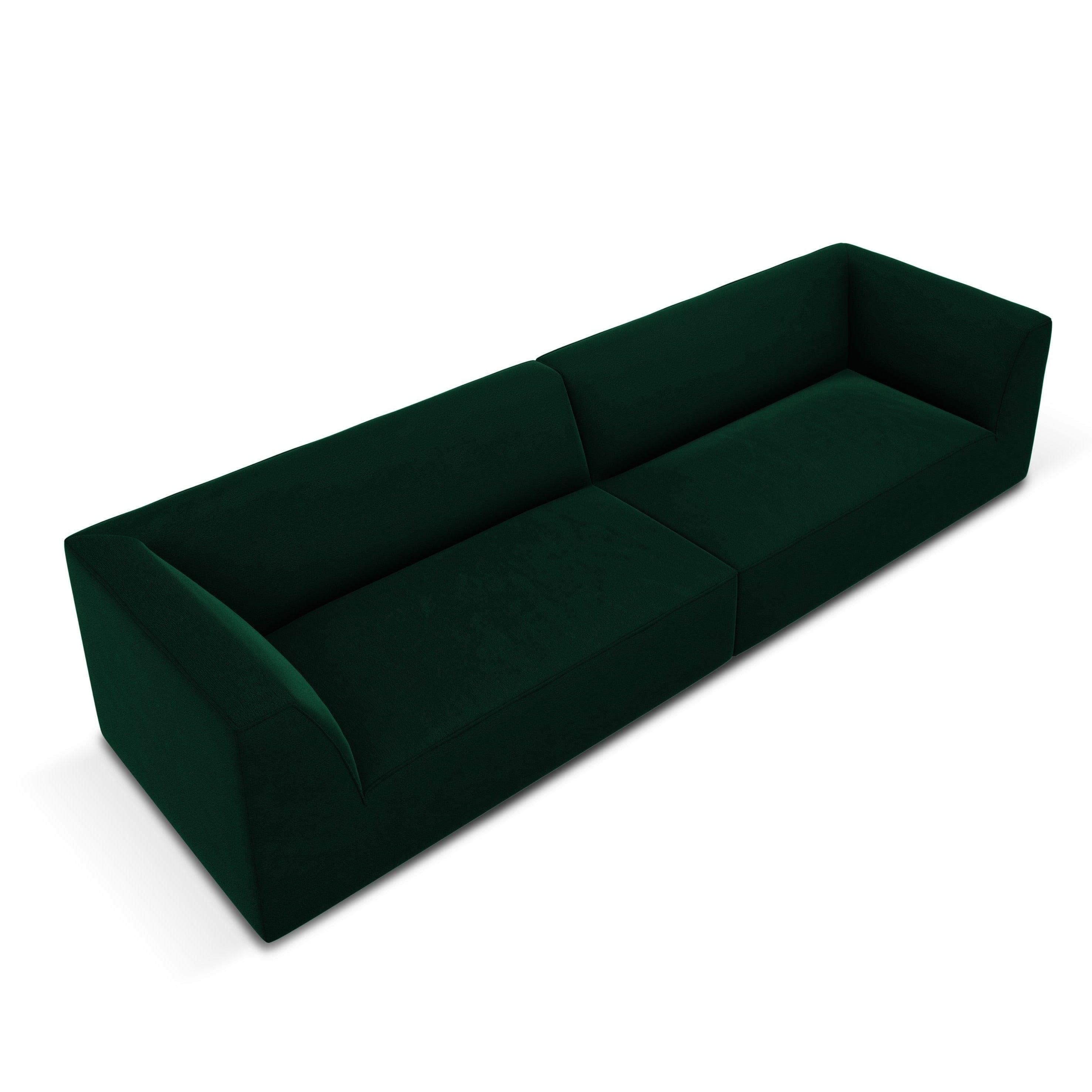 Sofa aksamitna RUBY butelkowa zieleń Micadoni    Eye on Design