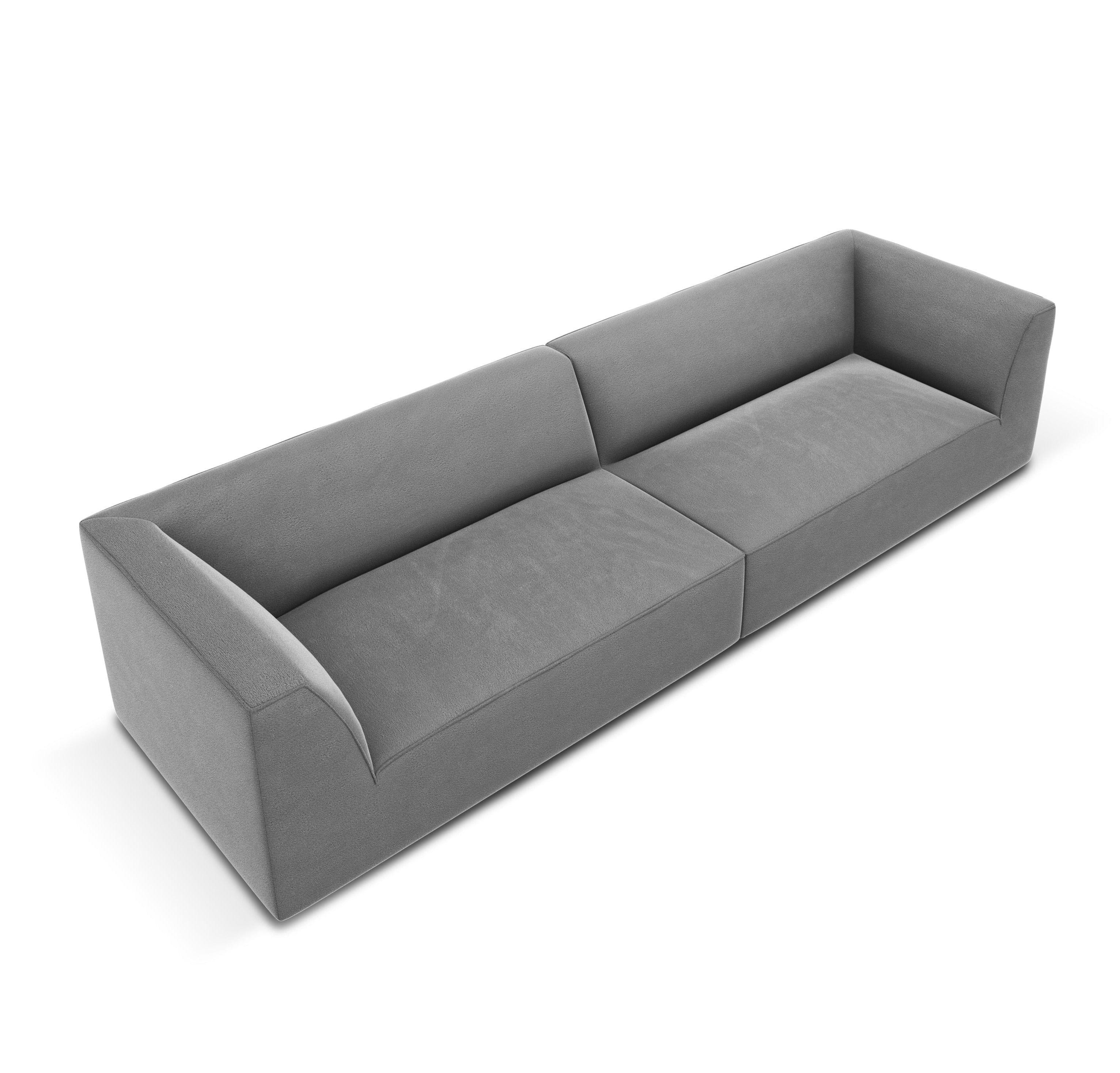 Sofa aksamitna RUBY szary Micadoni    Eye on Design