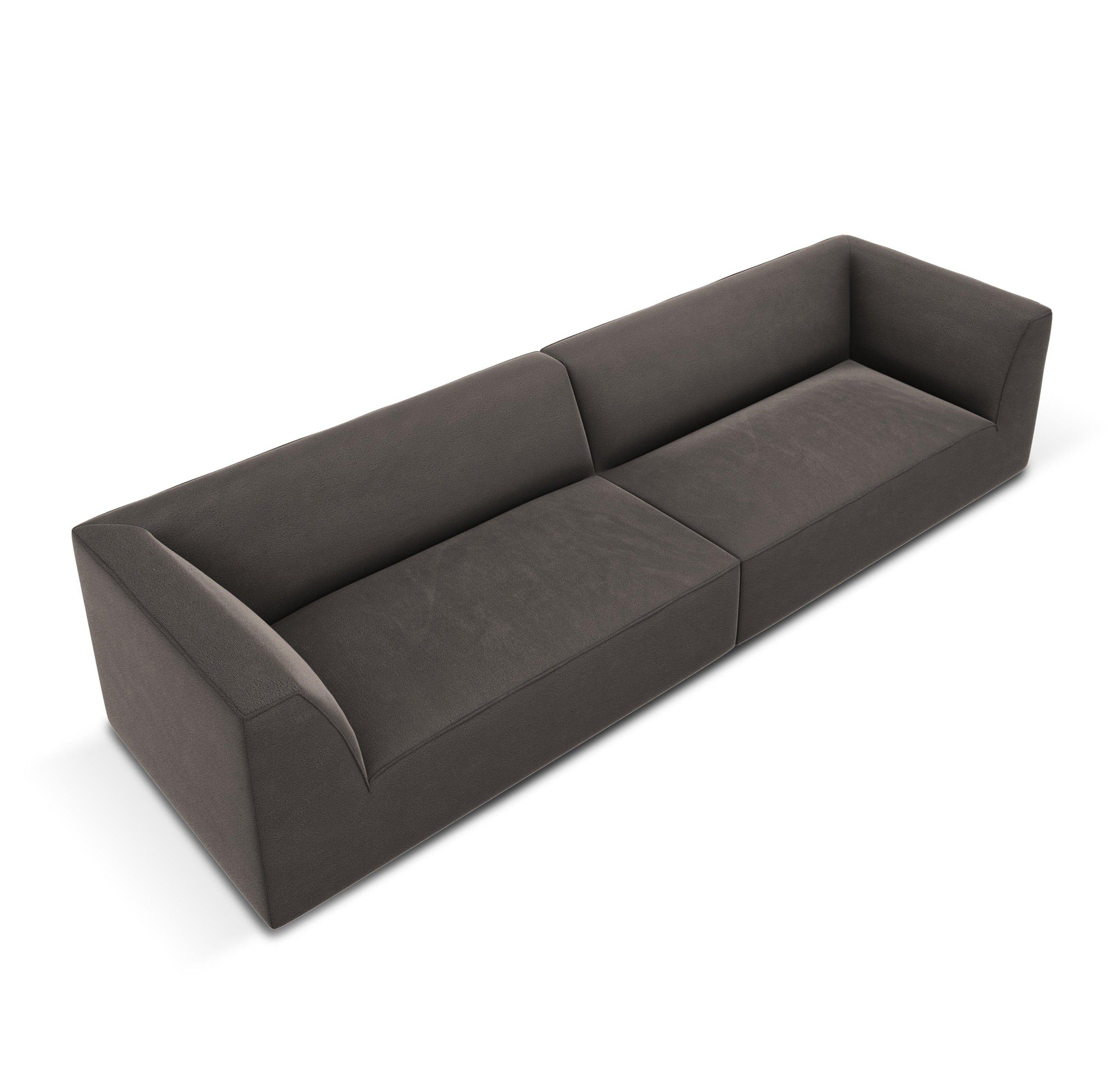 Sofa aksamitna RUBY ciemnoszary Micadoni    Eye on Design