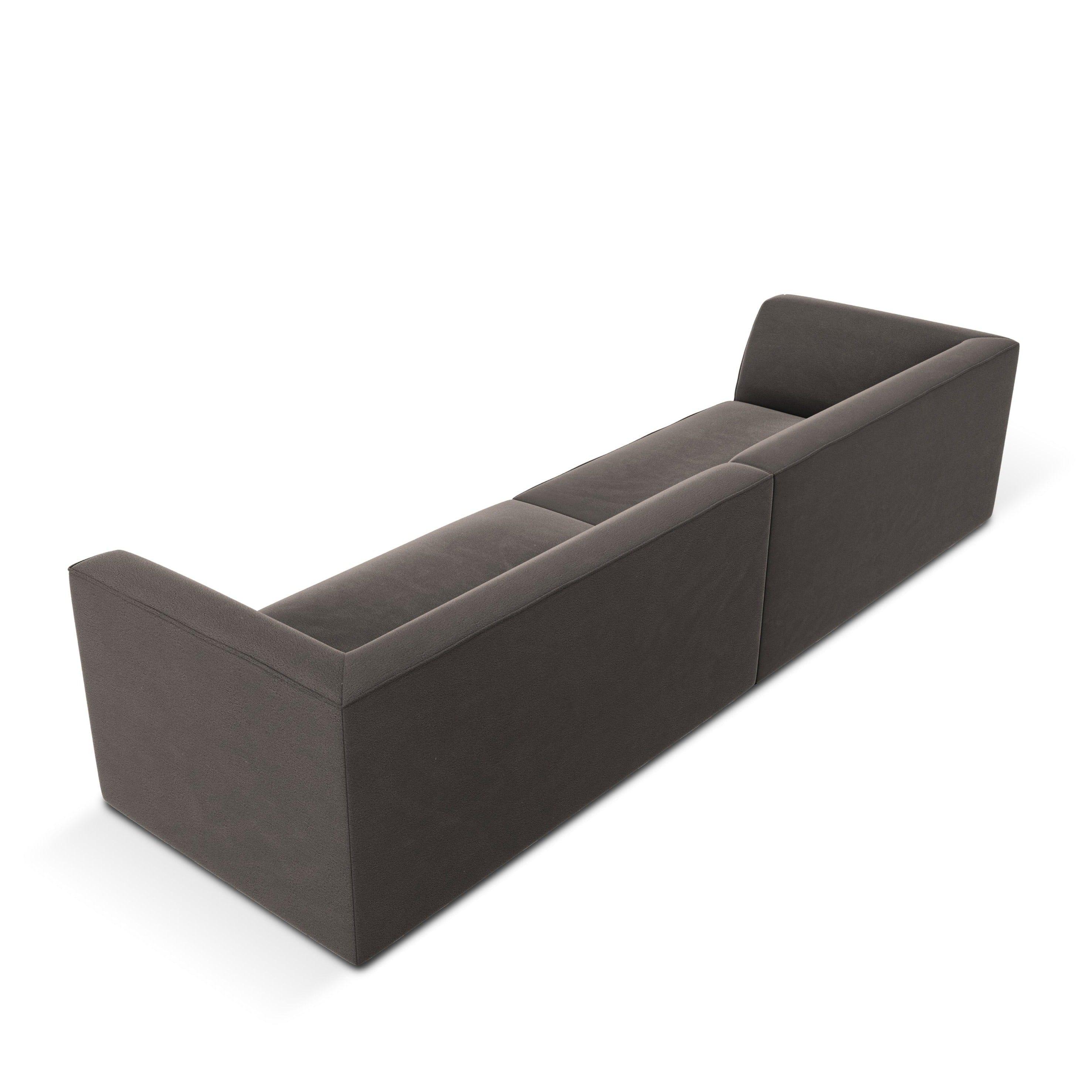 Sofa aksamitna RUBY ciemnoszary Micadoni    Eye on Design