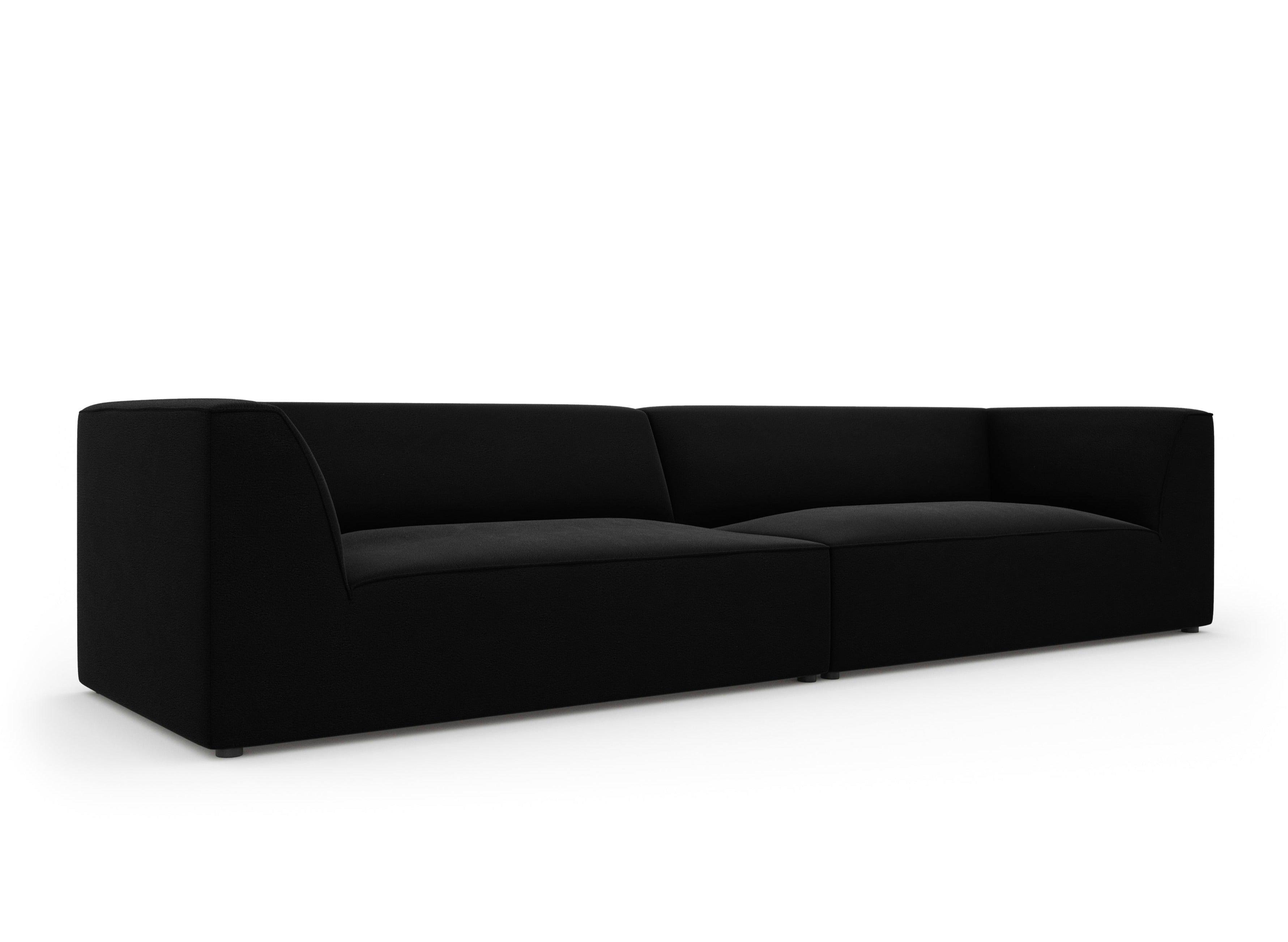 Sofa aksamitna RUBY czarny Micadoni    Eye on Design