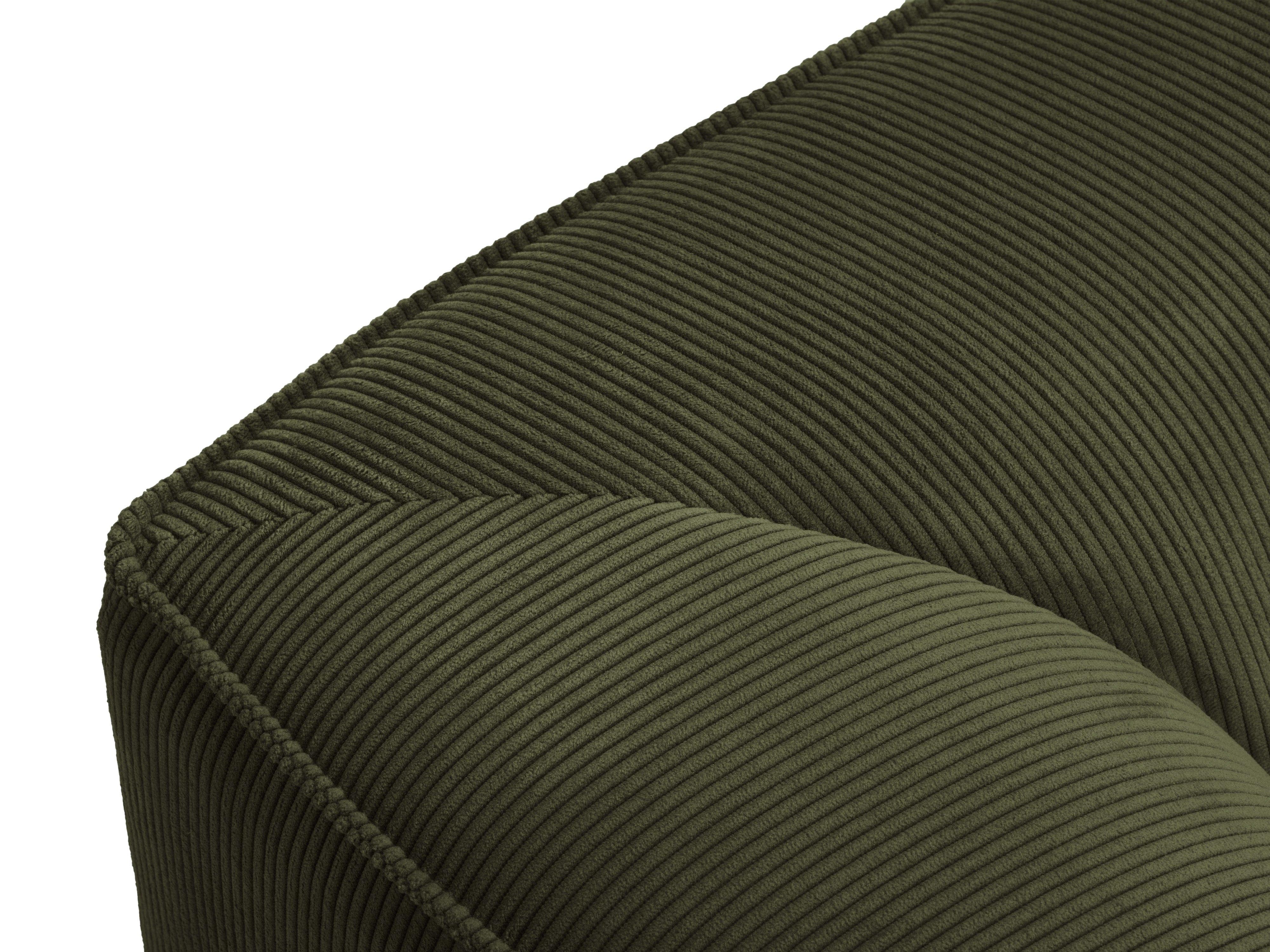 Sofa narożna sztruksowa lewostronna RUBY zielony Micadoni    Eye on Design