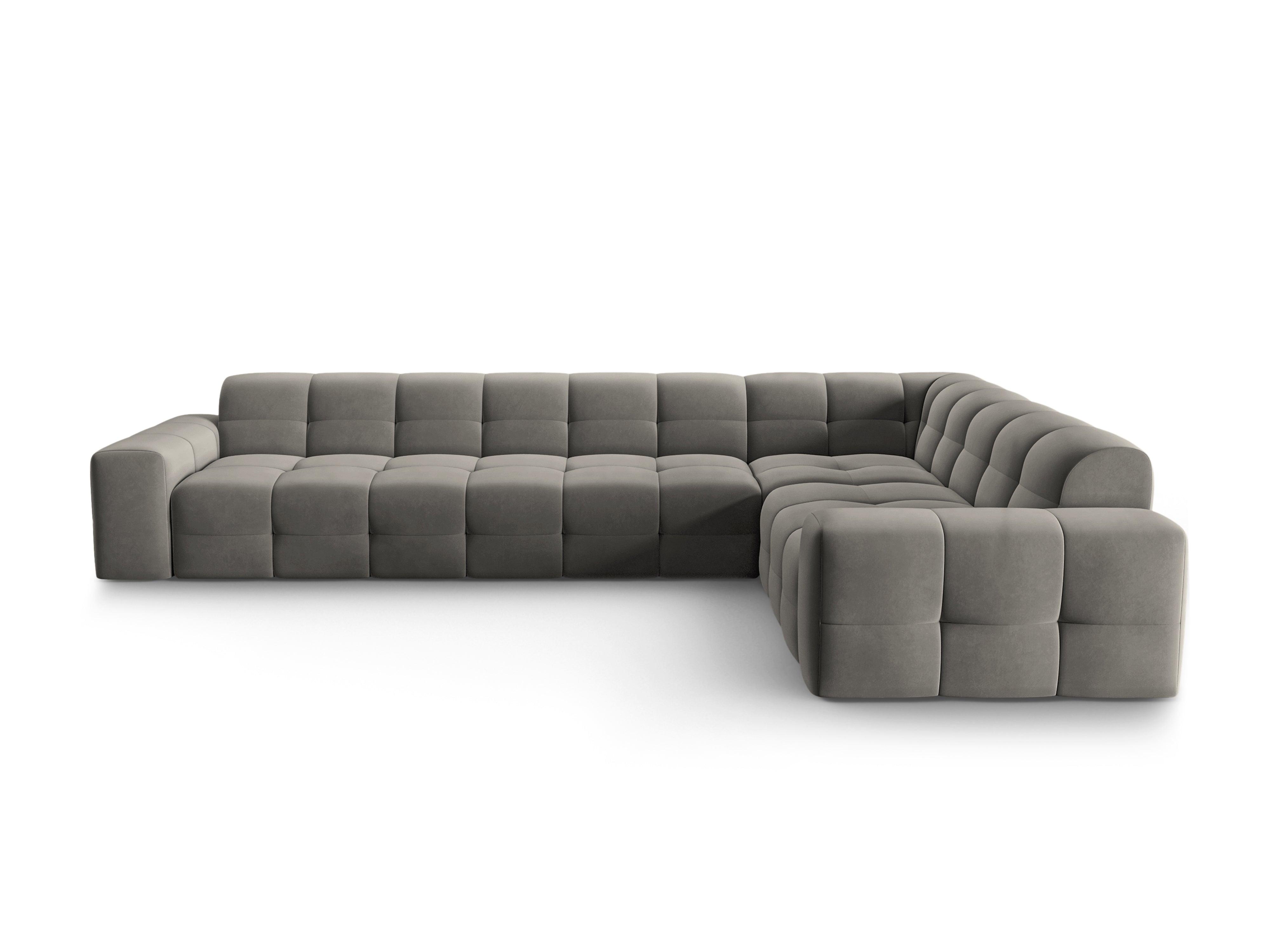 Narożnik prawostronny 6-osobowy KENDAL szary Micadoni    Eye on Design