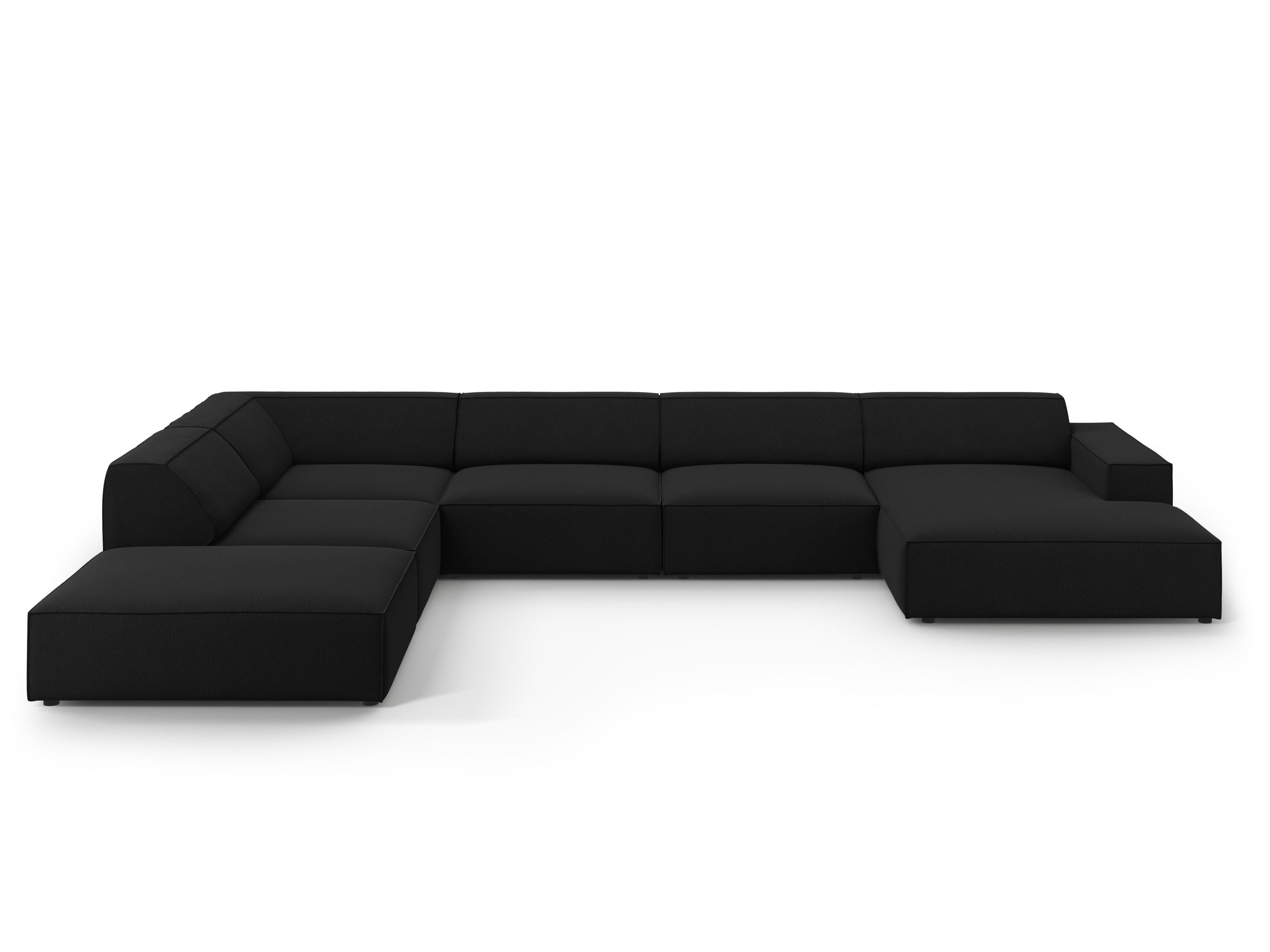 Sofa panoramiczna lewostronna JODIE czarny Micadoni    Eye on Design