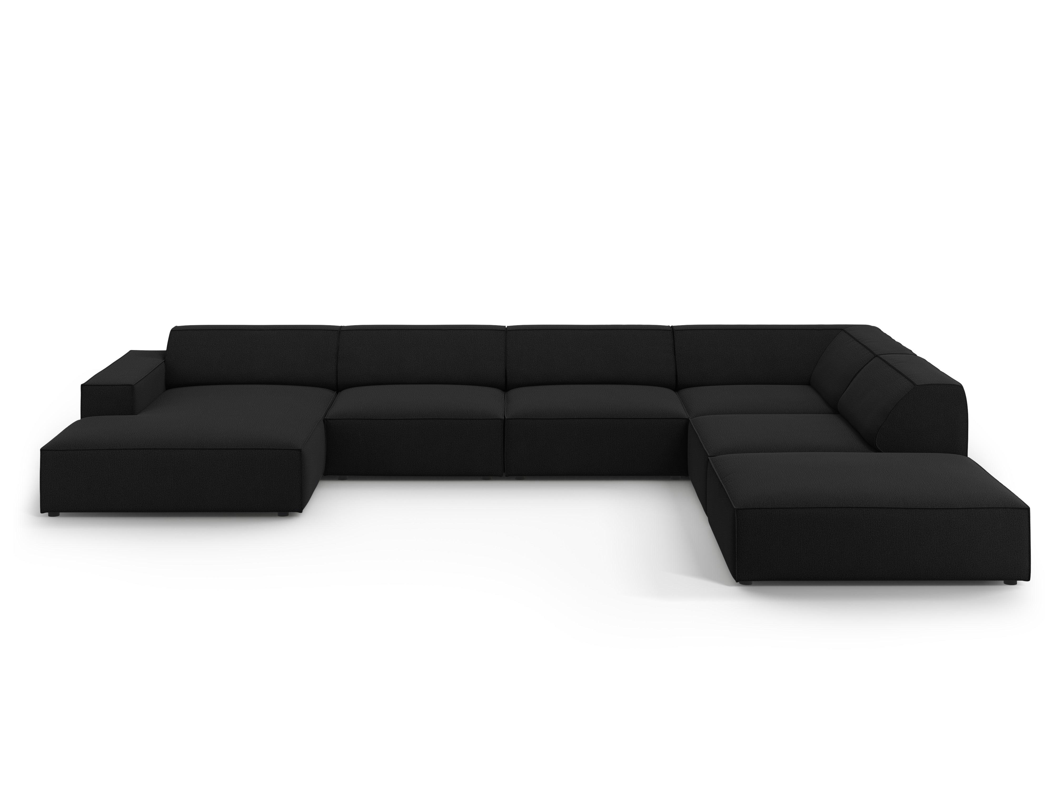 Sofa panoramiczna prawostronna JODIE czarny Micadoni    Eye on Design