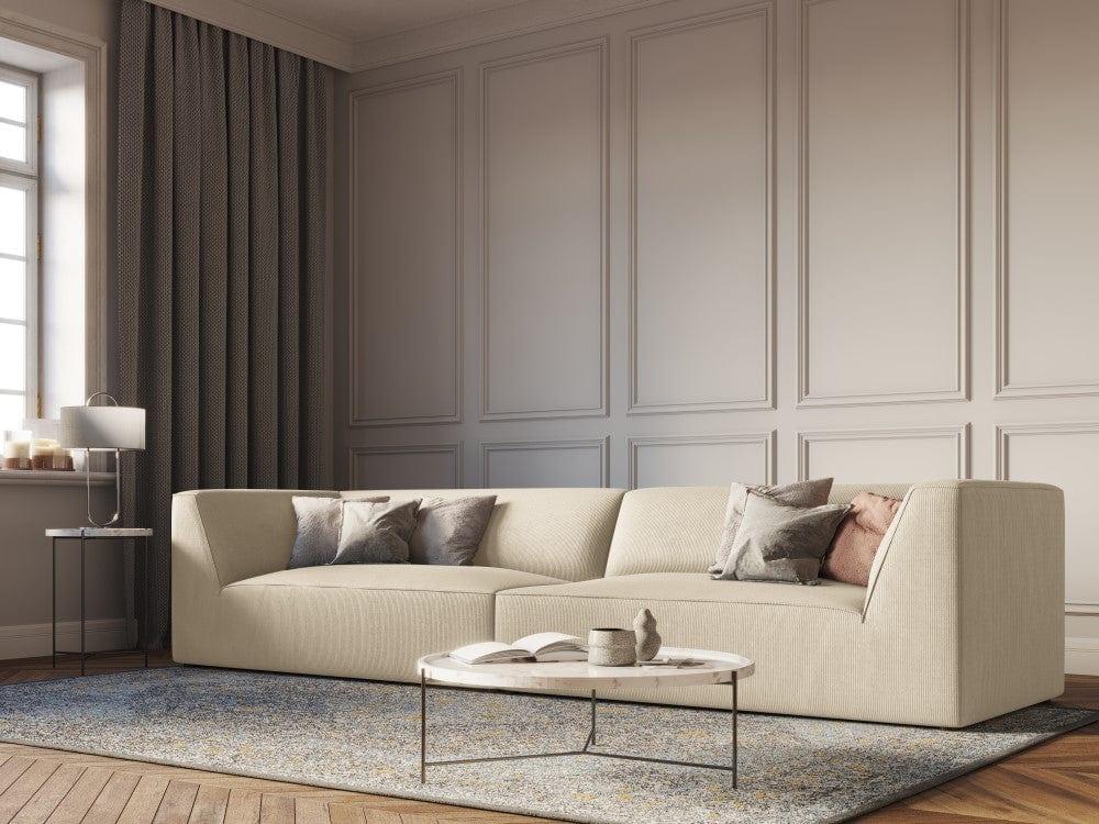 Sofa sztruksowa RUBY beżowy Micadoni    Eye on Design
