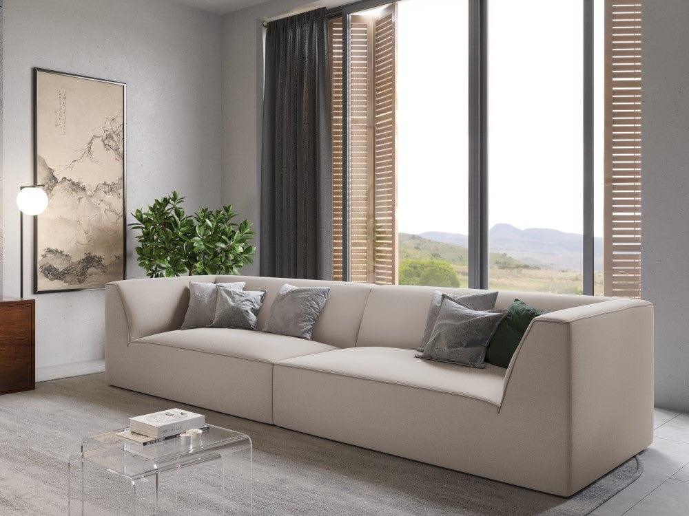 Sofa aksamitna RUBY beżowy Micadoni    Eye on Design