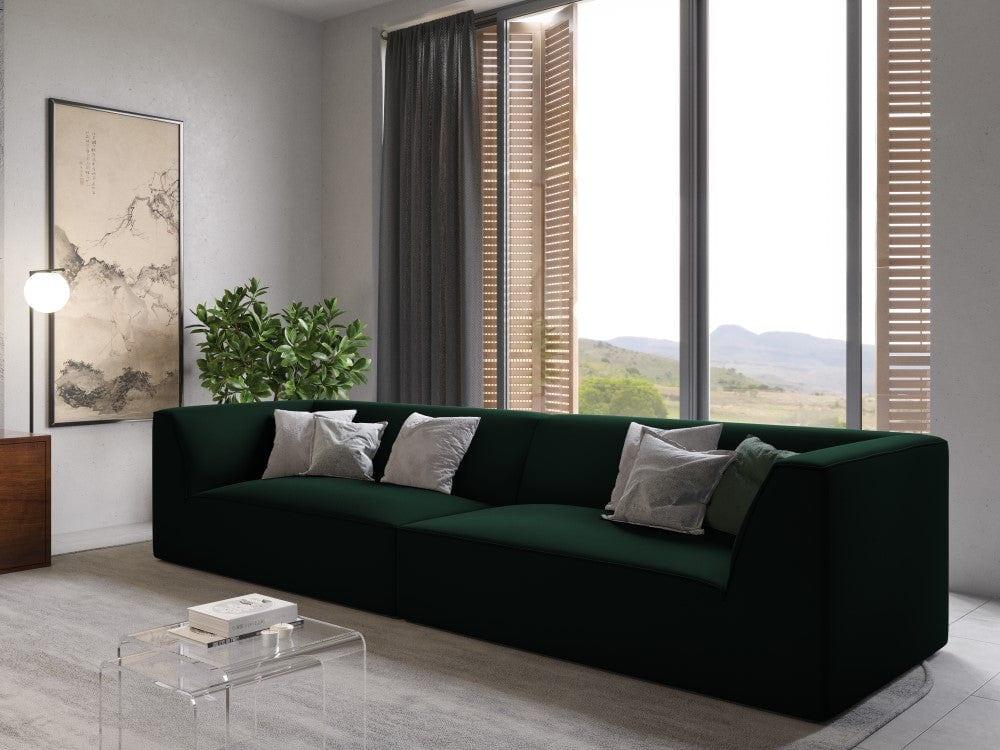 Sofa aksamitna RUBY butelkowa zieleń Micadoni    Eye on Design