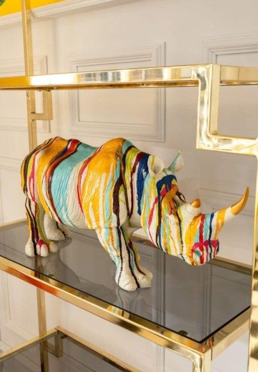 Figurka dekoracyjna RHINOCEROS wielokolorowy Kare Design    Eye on Design