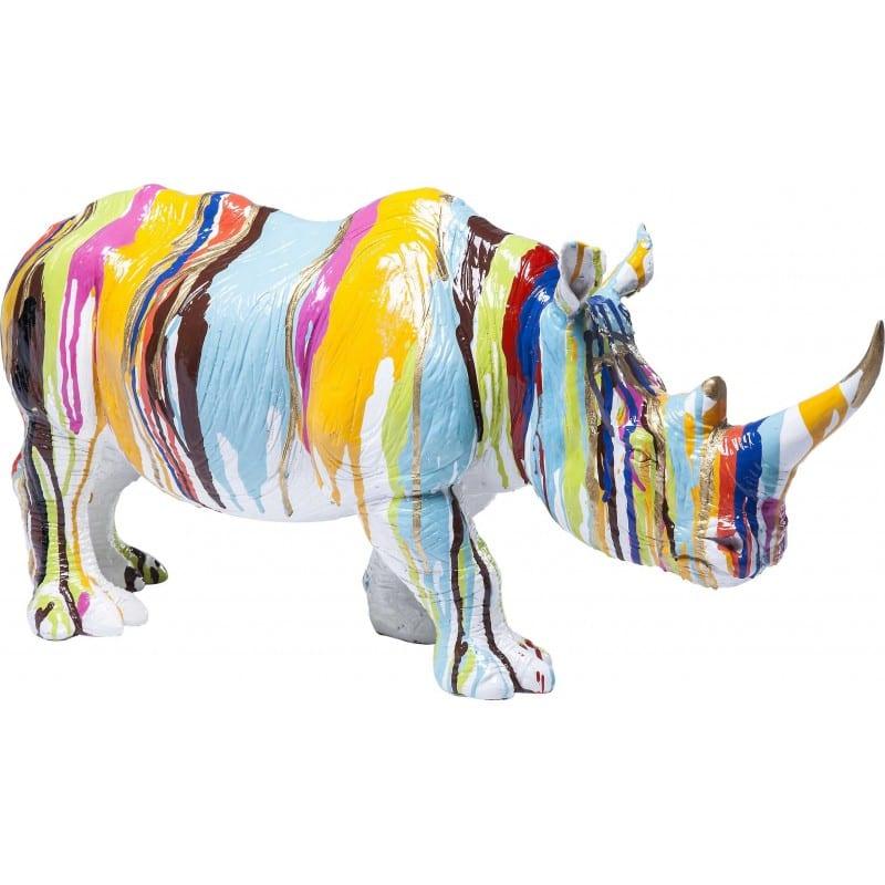 Figurka dekoracyjna RHINOCEROS wielokolorowy Kare Design    Eye on Design