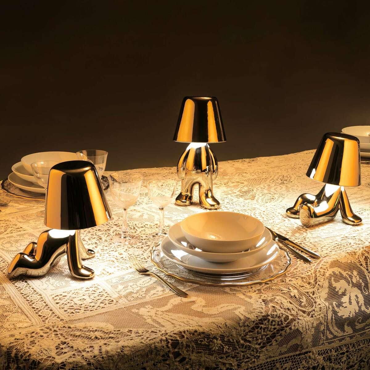 Lampka GOLDEN BROTHER TOM złoty Qeeboo    Eye on Design