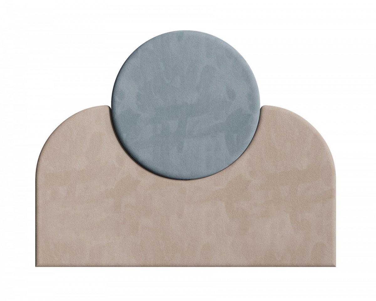 Łóżko tapicerowane SUNSET beżowy z szarym [brak w cenniku] Happy Barok    Eye on Design