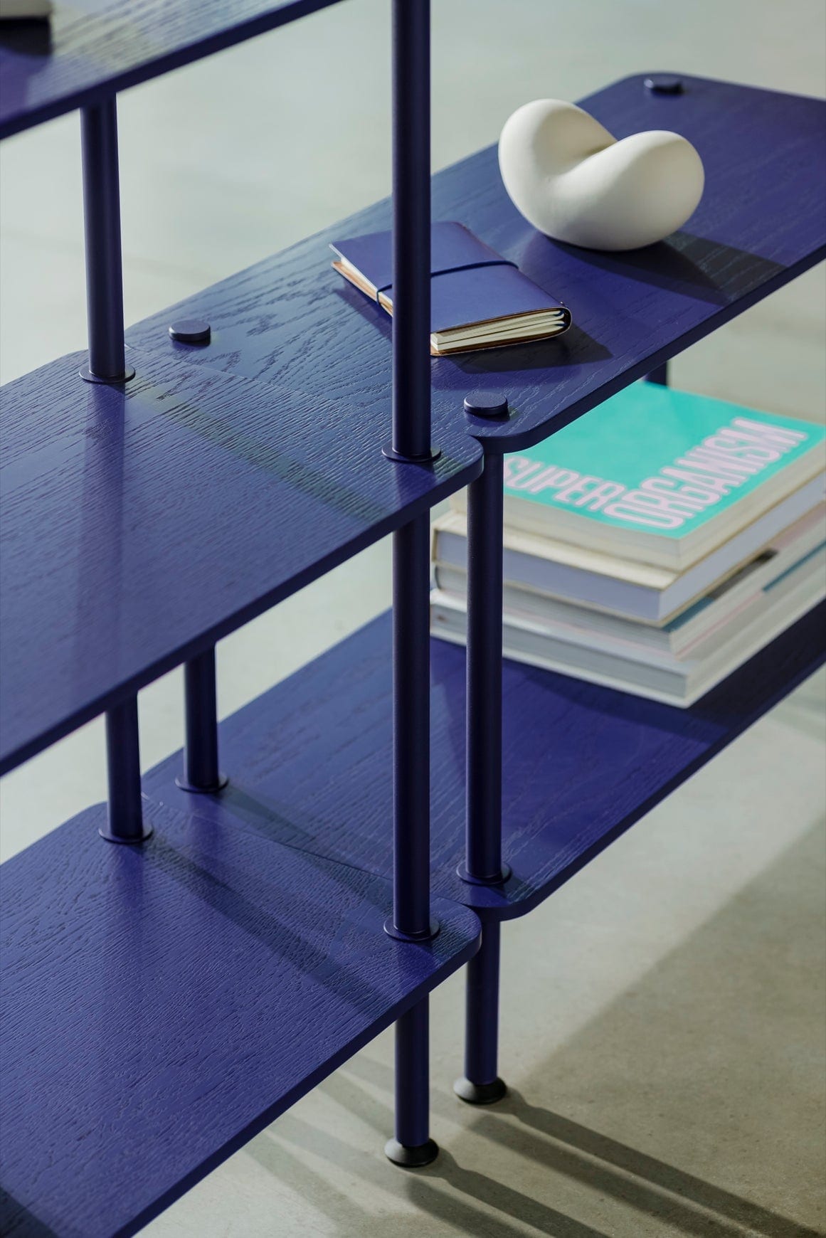 Regał 2-poziomowy TEIDI niebieski – noo.ma