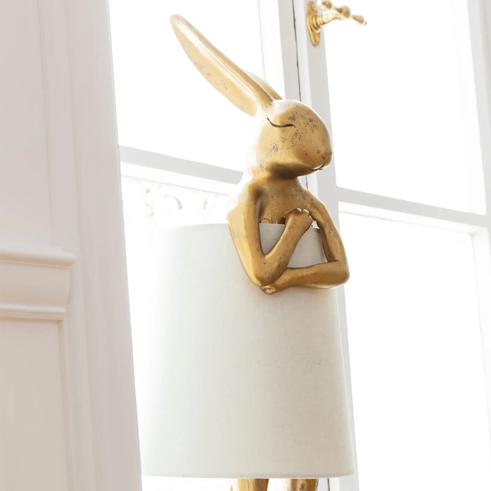 [brak] Lampa stołowa złota w kształcie królika Kare Design    Eye on Design