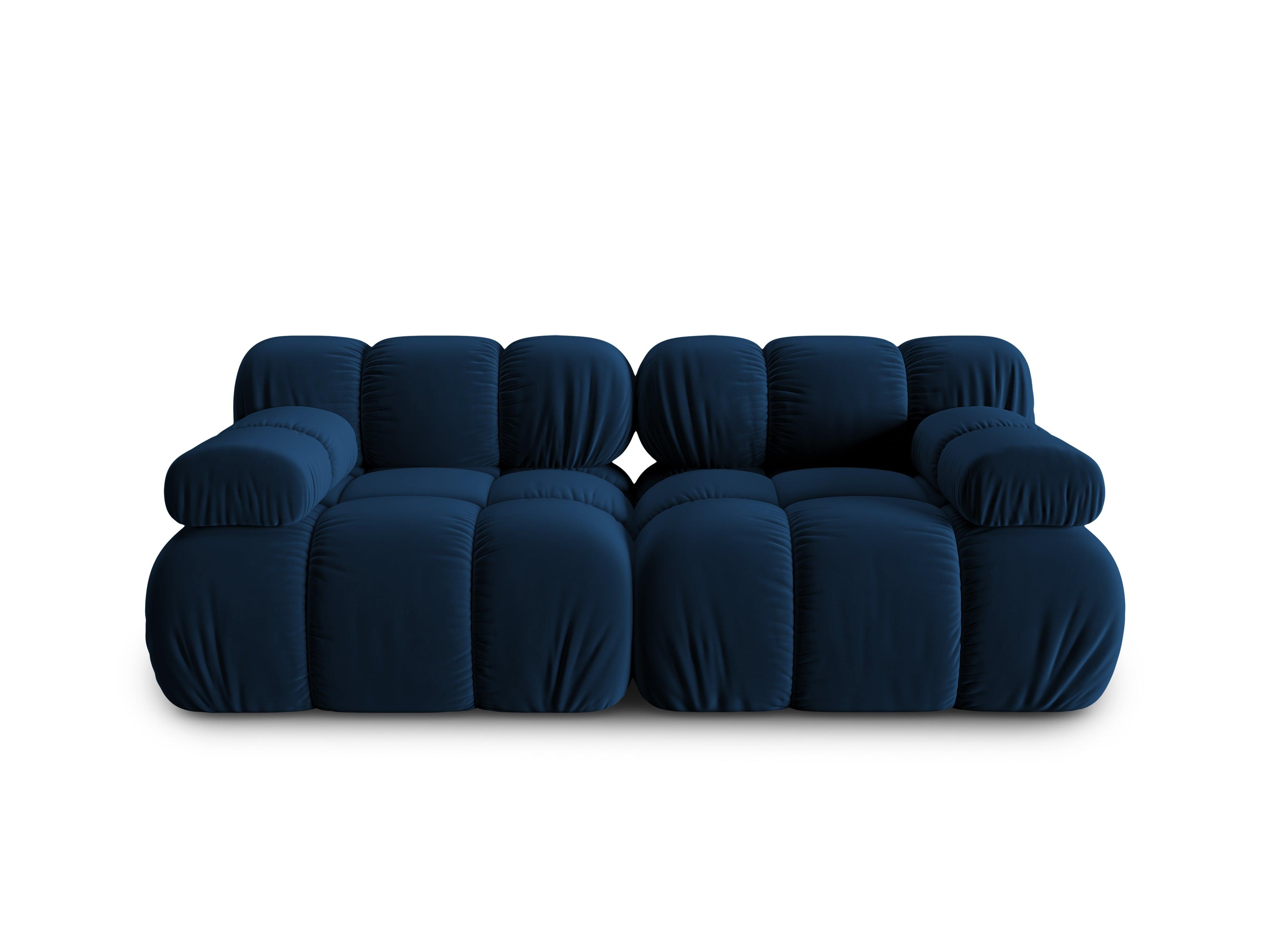 Sofa aksamitna 2-osobowa TROPEA granat królewski Milo Casa    Eye on Design